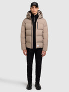 khujo-silas3-damen-steppjacke-greige-wattiert image 2
