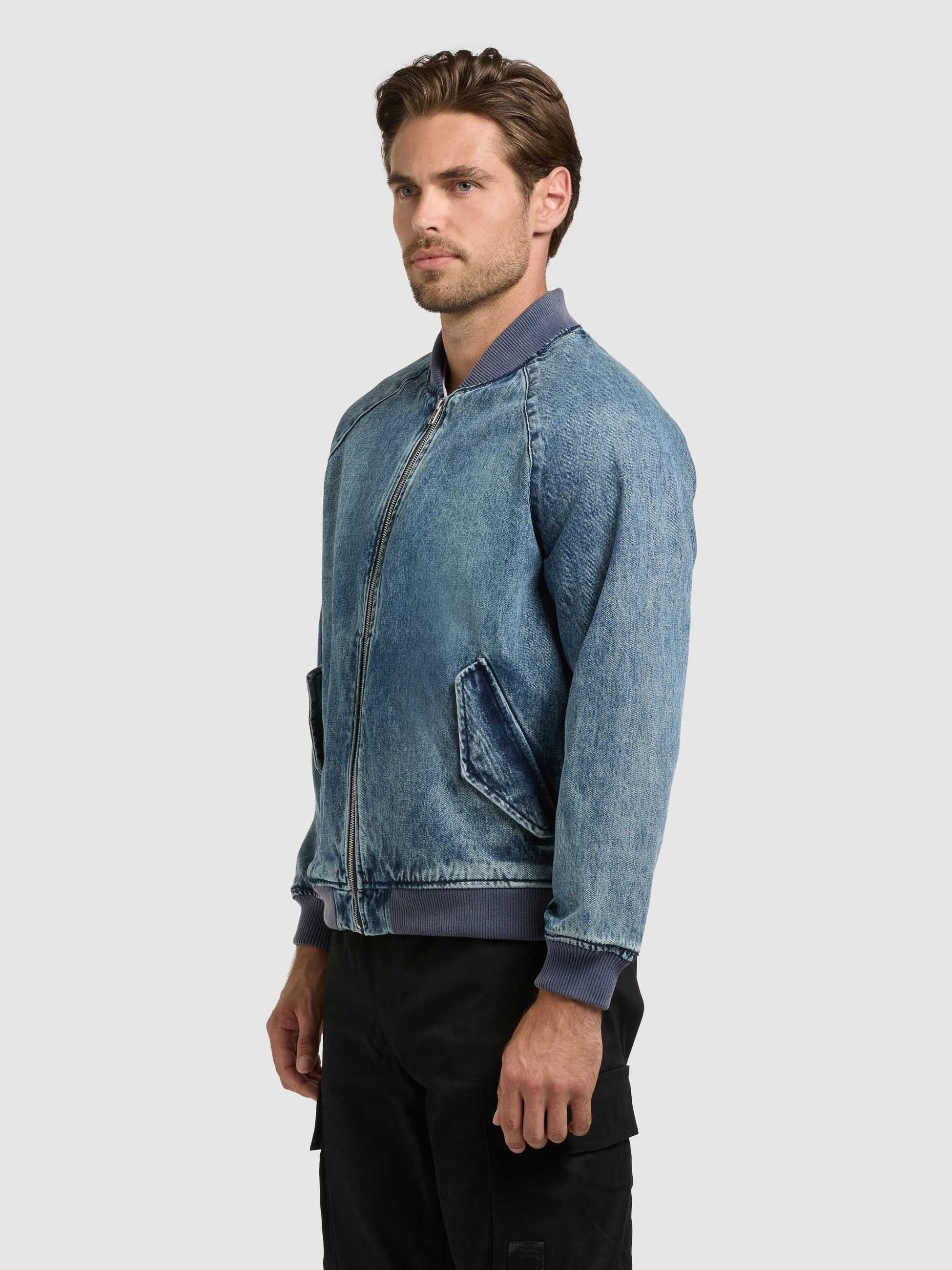 khujo-jacke-cahill-medium-blue-herren-jeansjacke-blouson-aus-denim image 5
