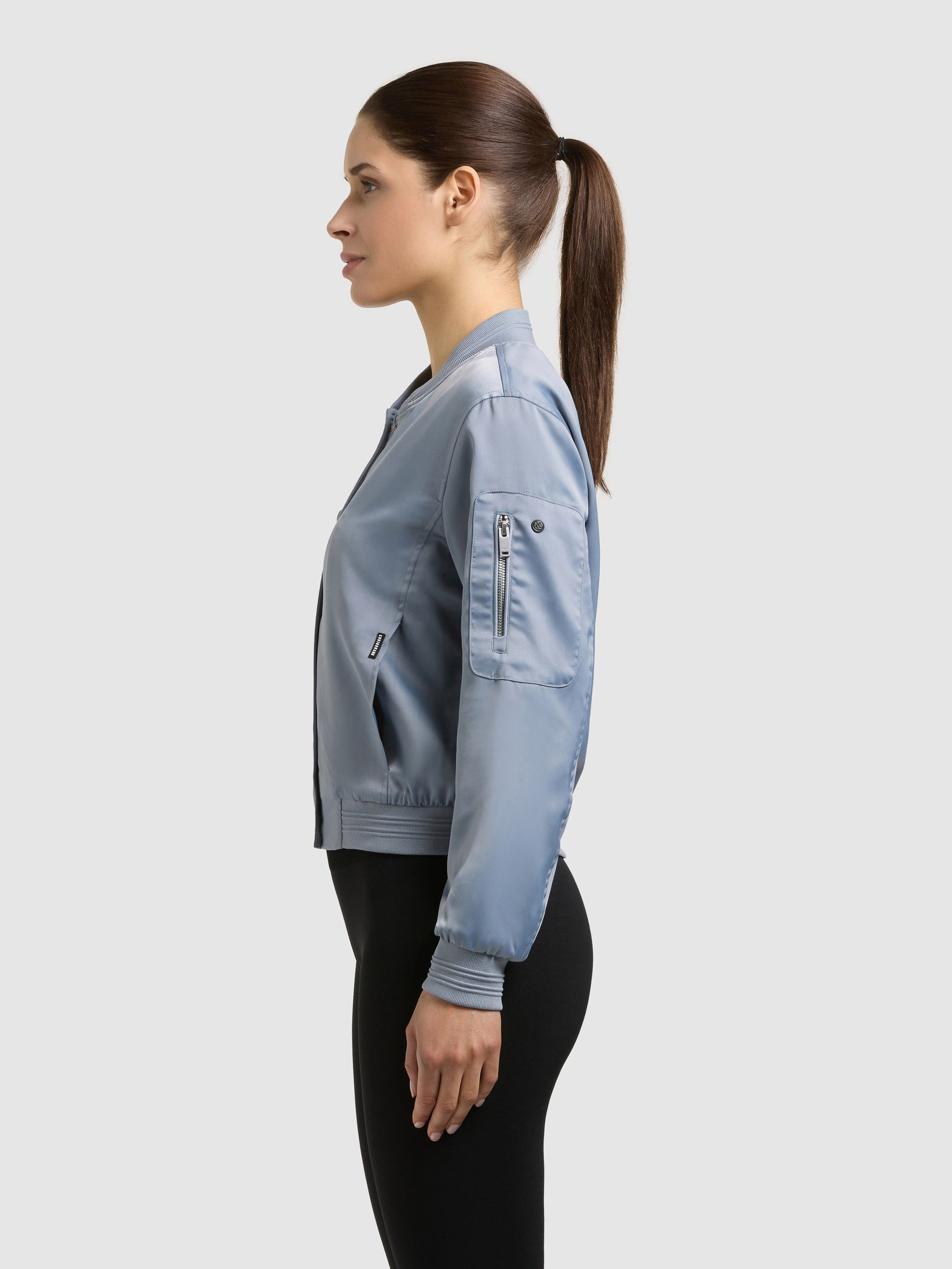 khujo-jacke-tami-misty-blue-damen-bomberjacke-aus-satin image 5