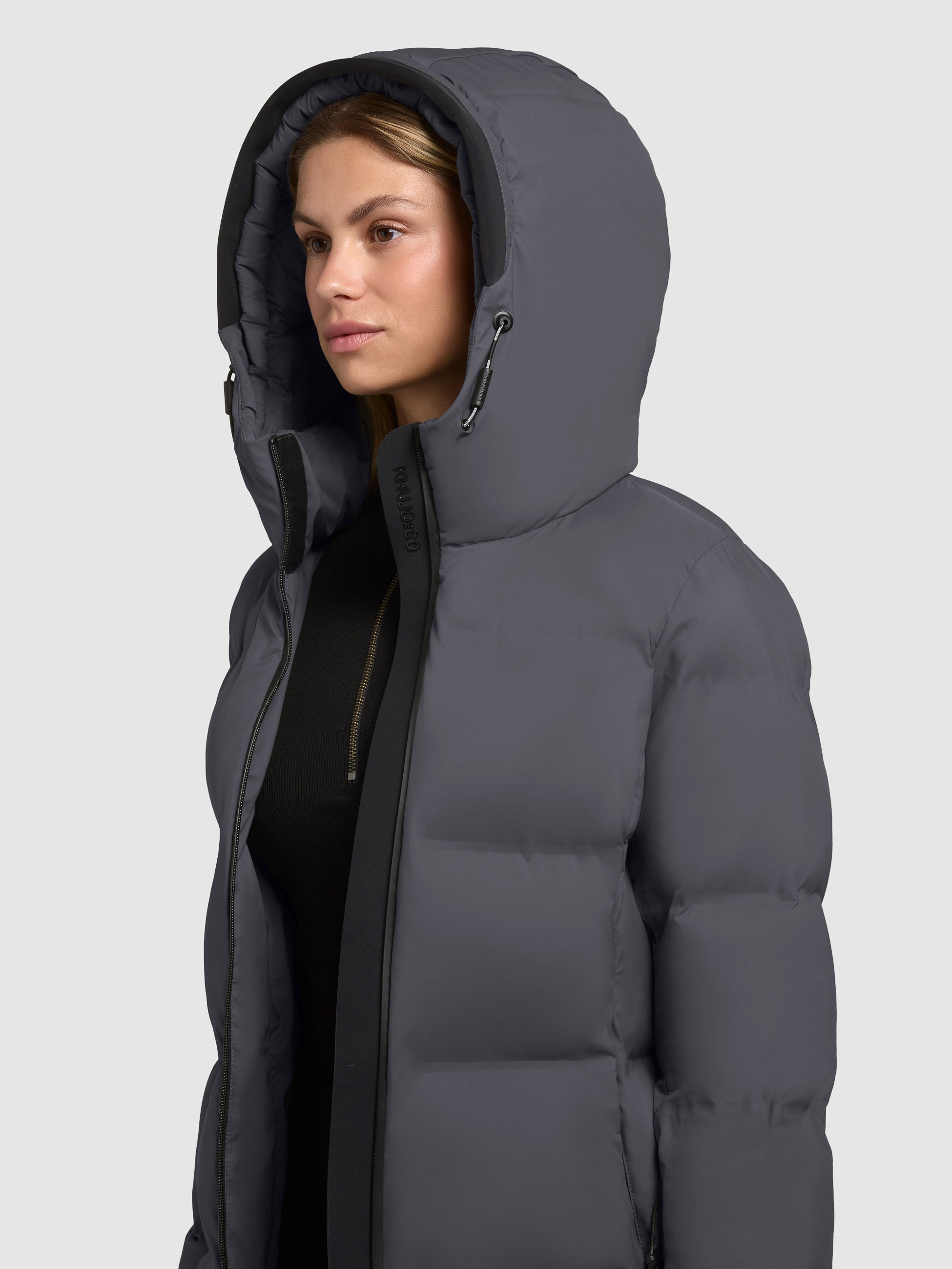 khujo-jacke-tanare3-steel-grey-damen-wattierte-steppjacke-regular-fit image 7