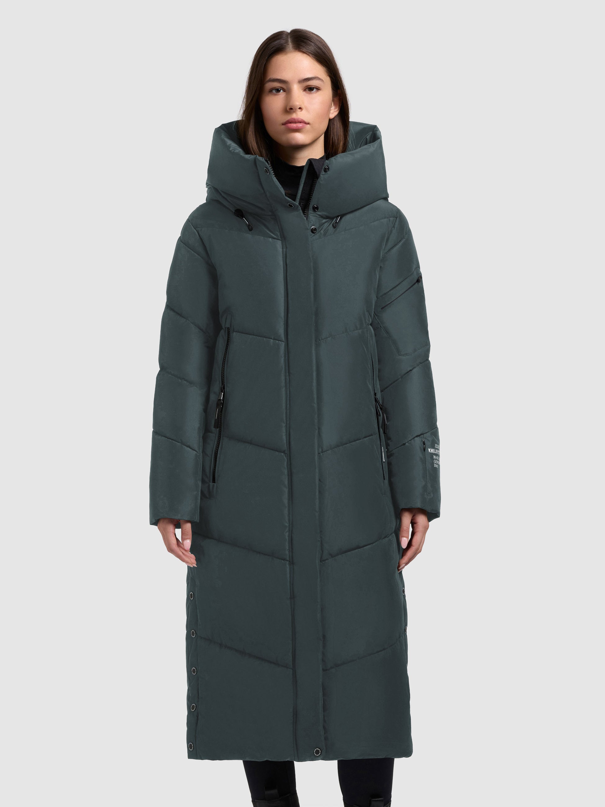 khujo-mantel-pulset-matt-foam-green-knielanger-damen-wintermantel image 4