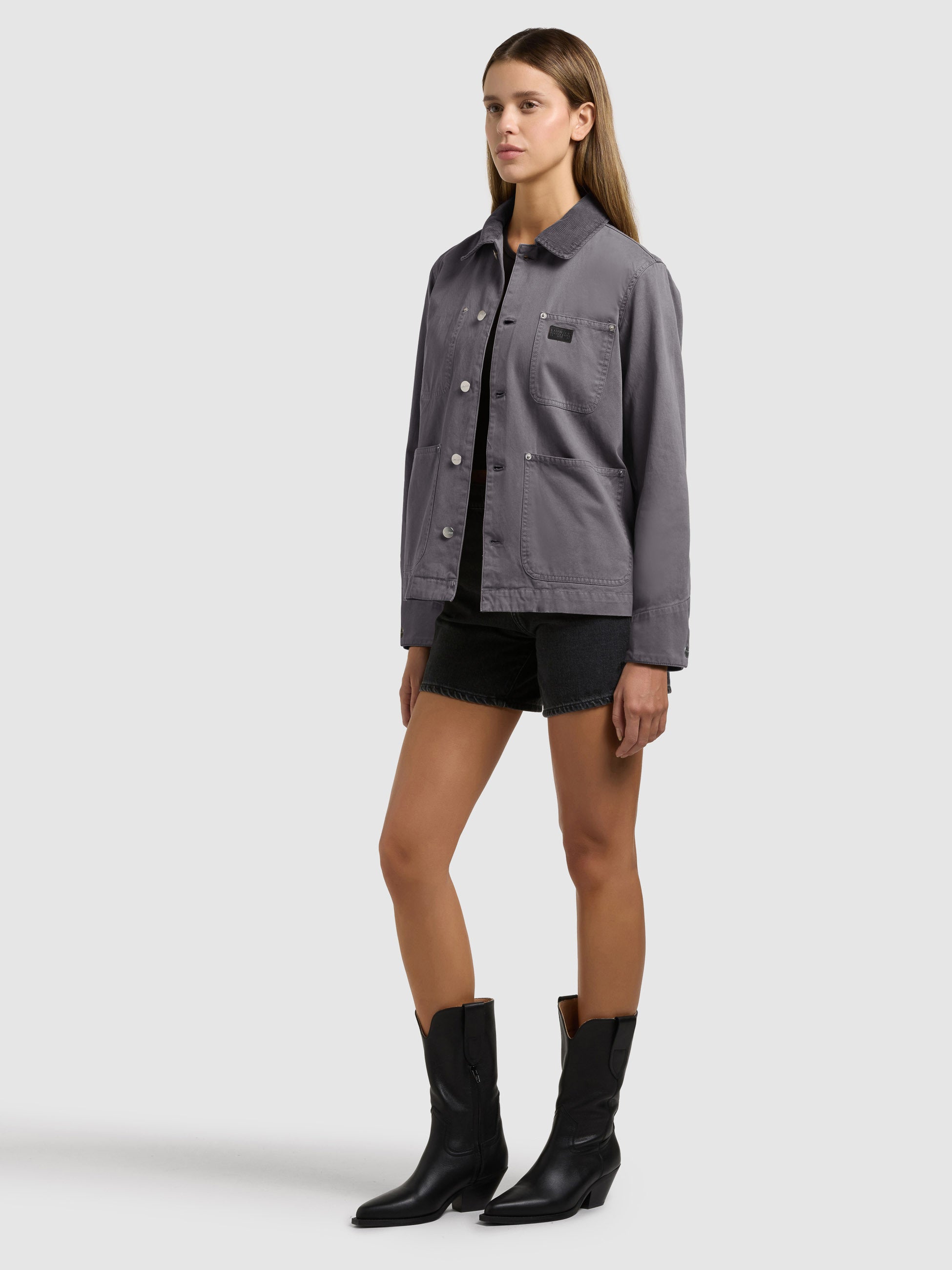 khujo-suzy-damen-jacke-fieldjacket-sea-grey image 6