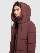 khujo-mantel-silene-moscato-red-wattierter-wintermantel-damen-mit-kapuze image 7