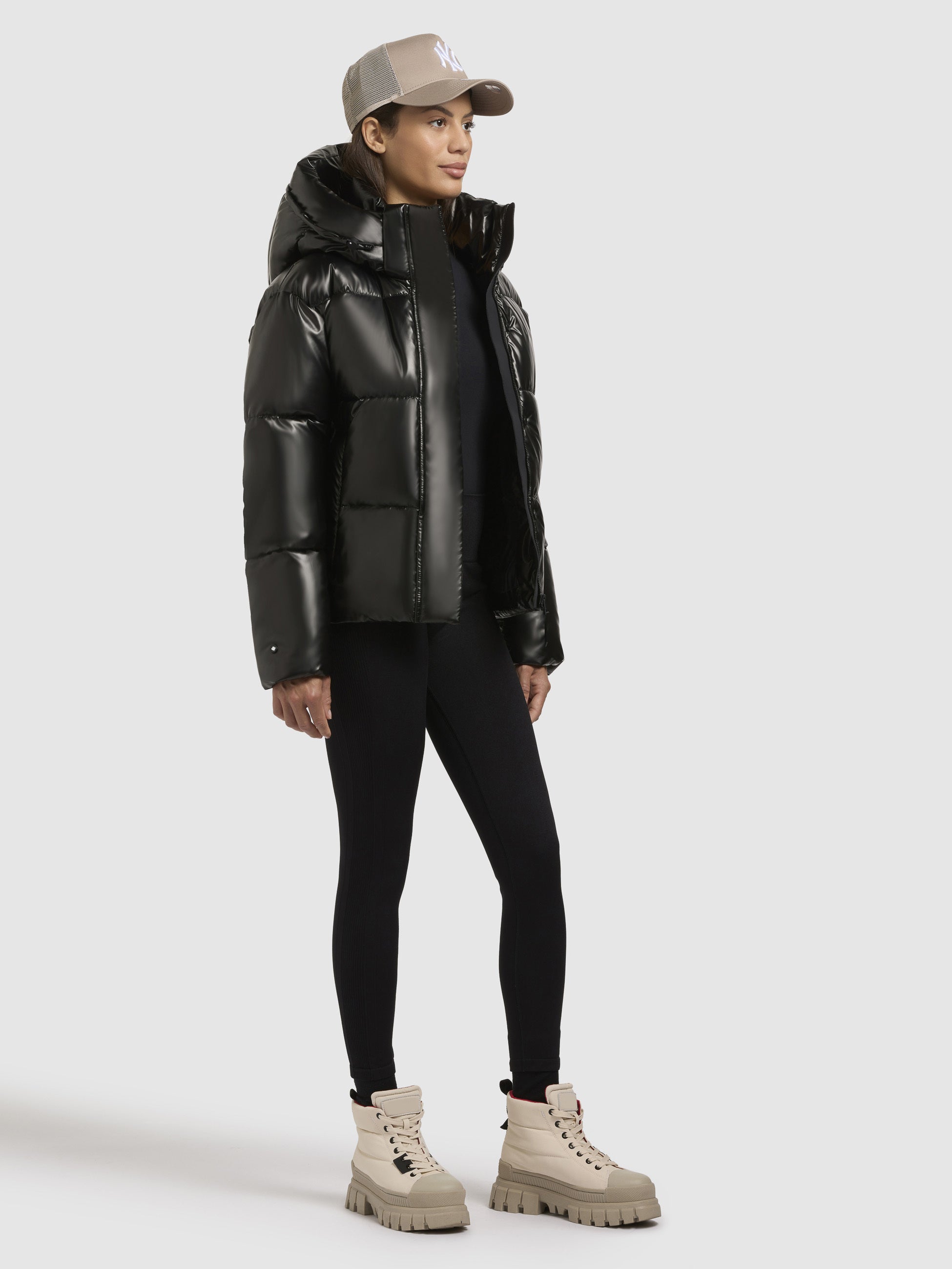 khujo-jacke-devina-shiny-dunkelgrau-damen-steppjacke image 2