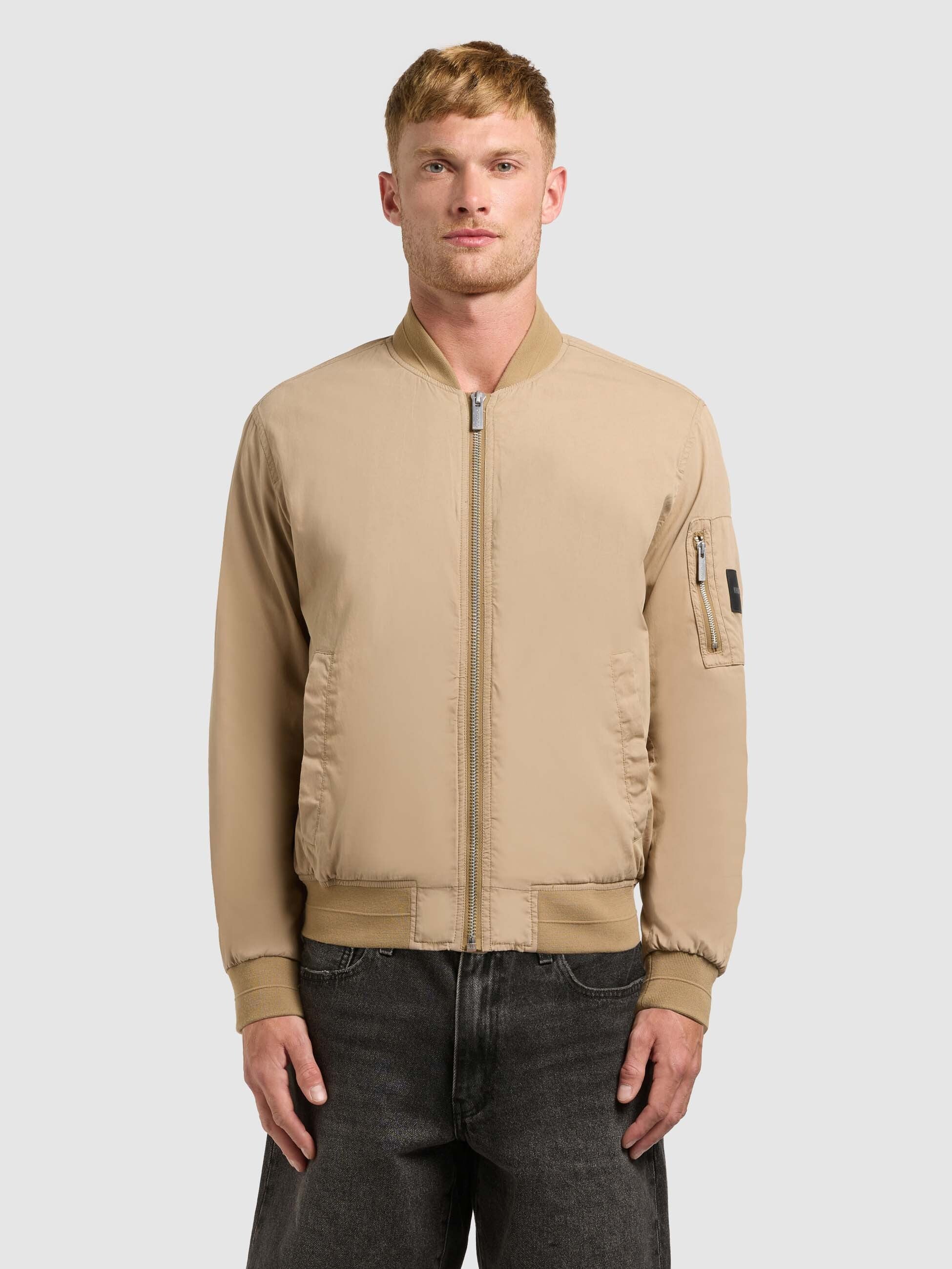 khujo-tawas-bomberjacke-dark-beige image 4