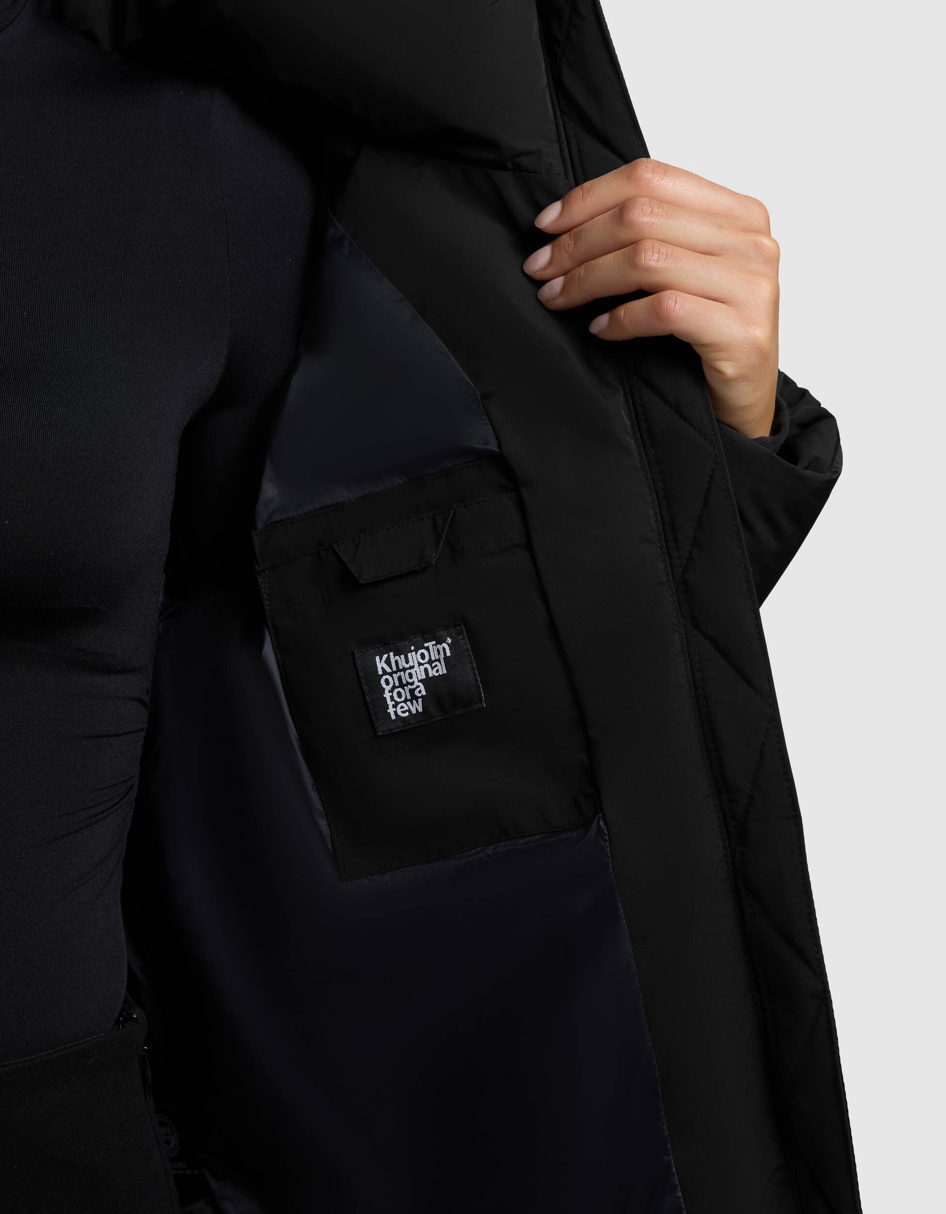 khujo-ono-jacke-black-h-ftlange-steppjacke-damen-mit-kapuze image 8