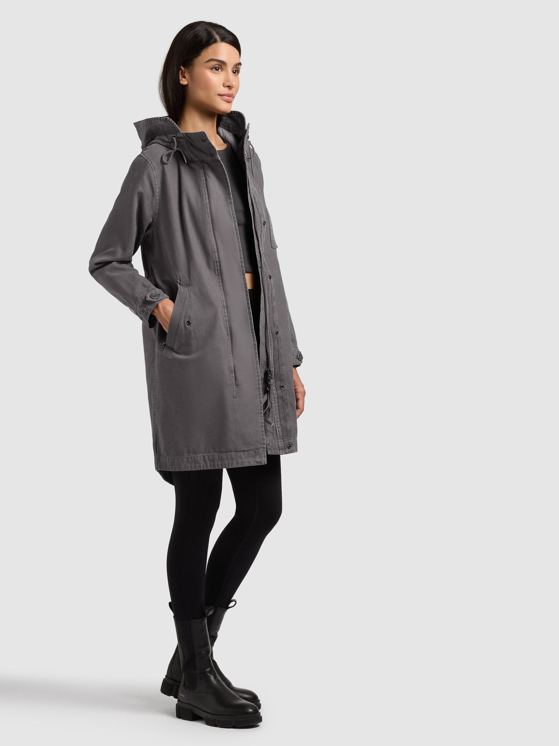 khujo-freya-damen-mantel-parka-slate-grey image 2