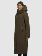 khujo-coat-lofi2-dark-olive-damen-wintermantel-lang image 5