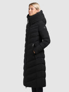 khujo-mantel-stoane2-black-damen-steppmantel-lang image 5