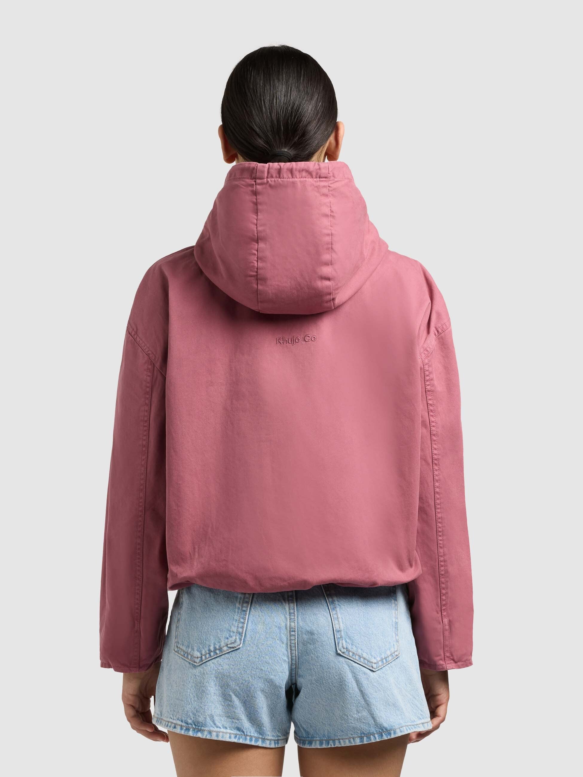 khujo-jacke-judy-fuchsia-blousonjacke-mit-kapuze-aus-baumwoll-twill image 3