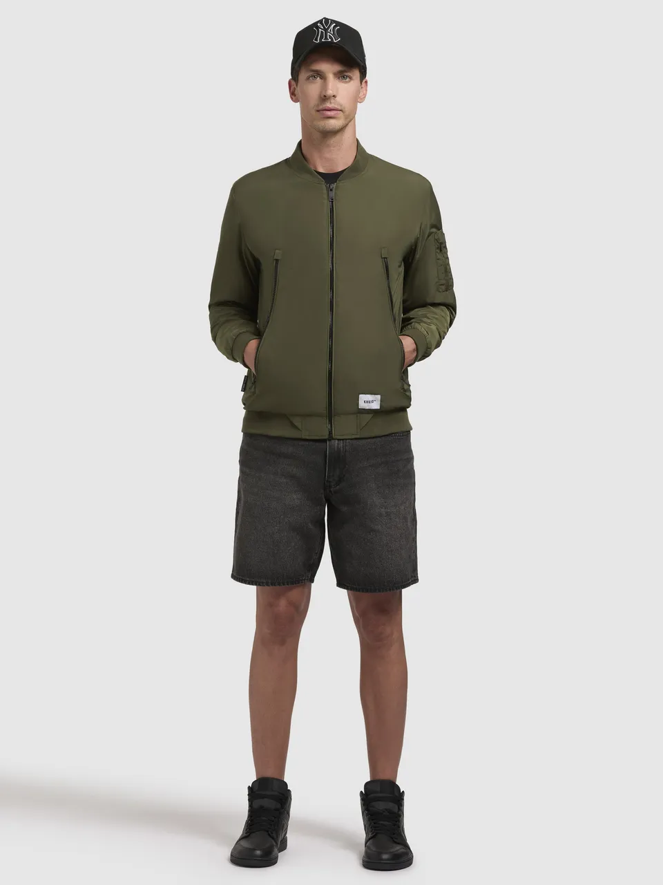 khujo-jacke-listener-bomberjacke-olivgr-n-damen image 1