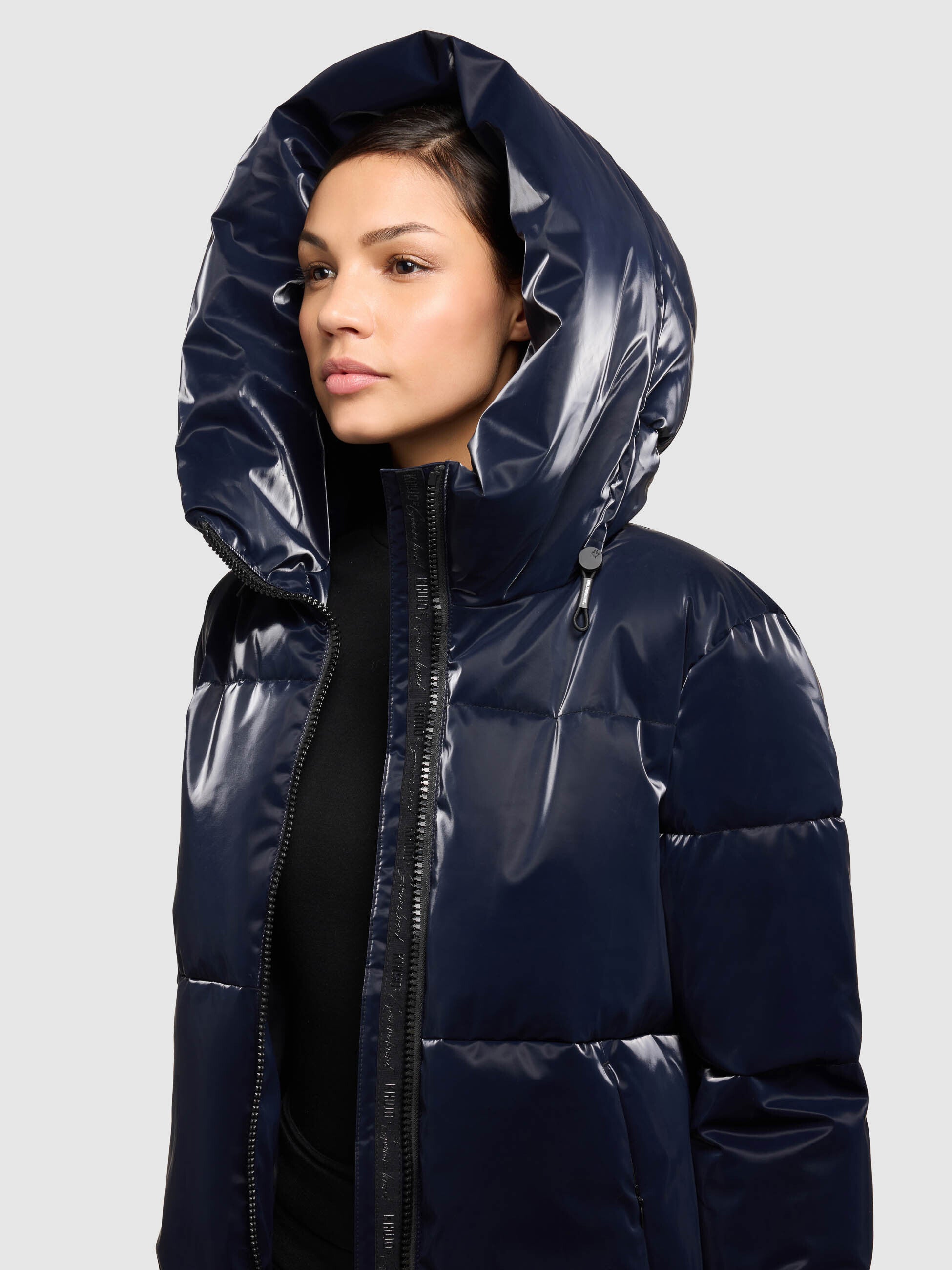 khujo-audrey-shiny-midnight-blue-jacke-gl-nzende-steppjacke-damen image 7
