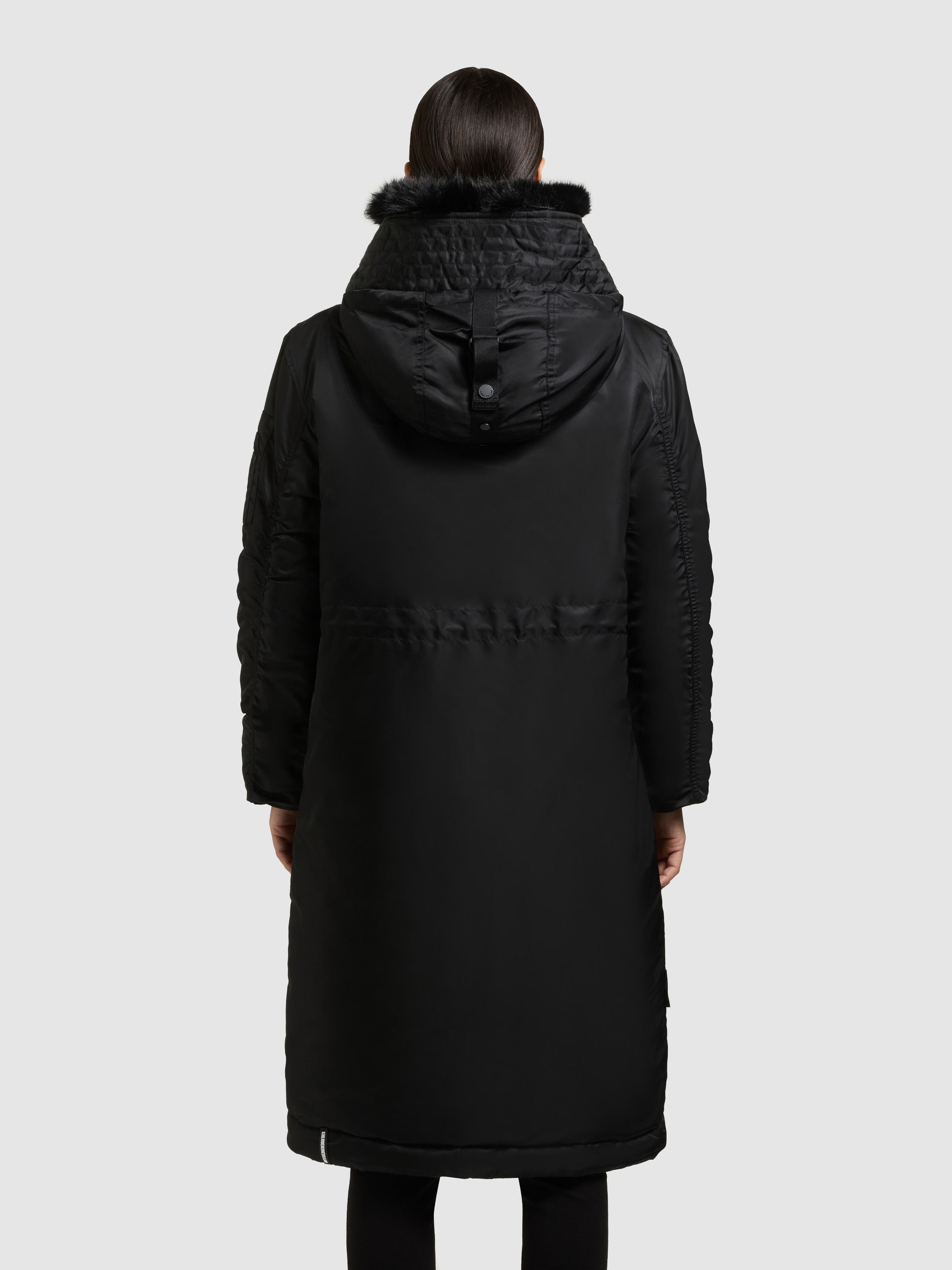 khujo-mantel-oliva-bomber-black-damen-wintermantel-loose-fit image 3