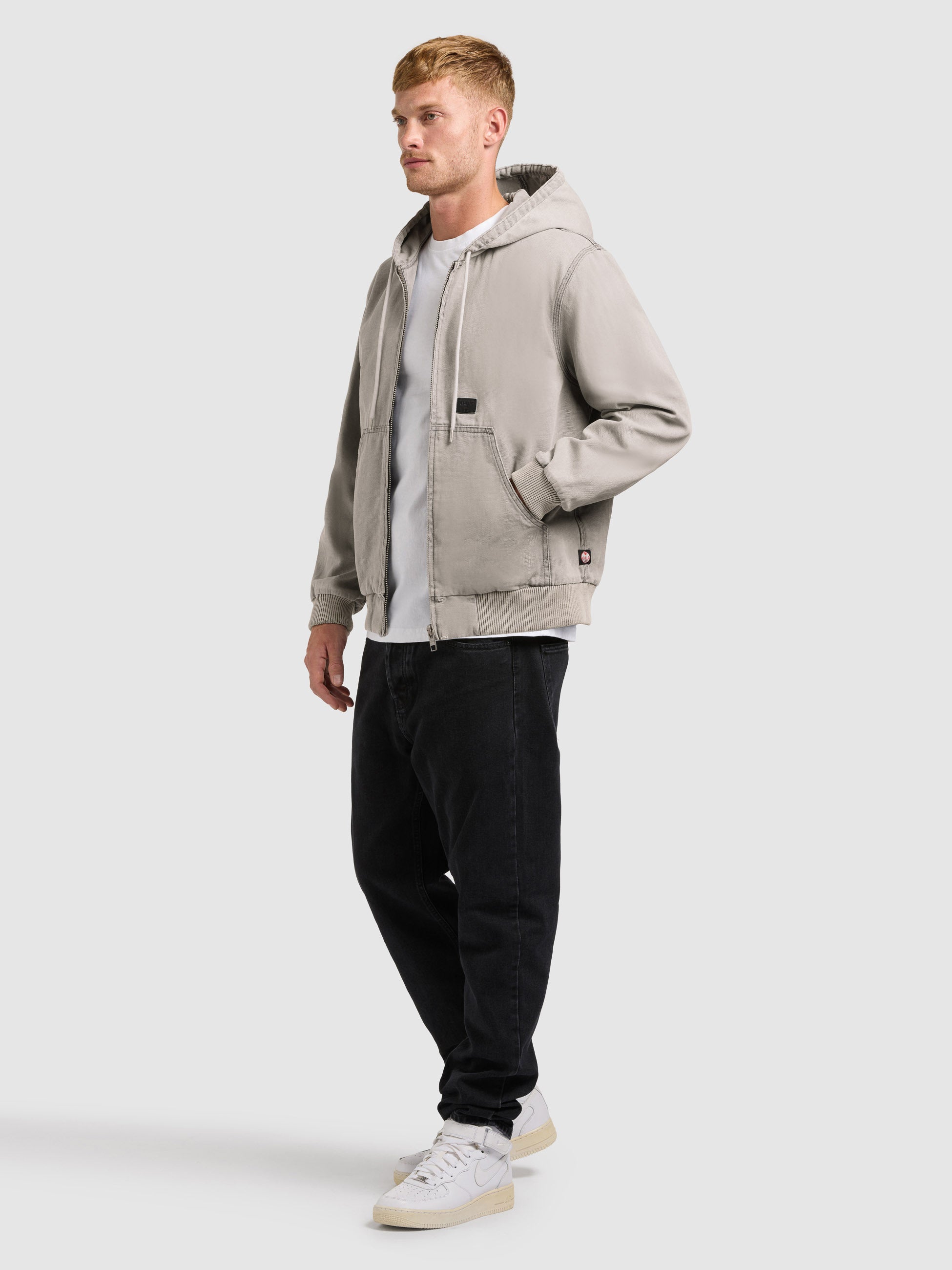 khujo-jacke-rhiis-greige-workwear-blouson-aus-baumwoll-canvas-mit-kapuze image 7