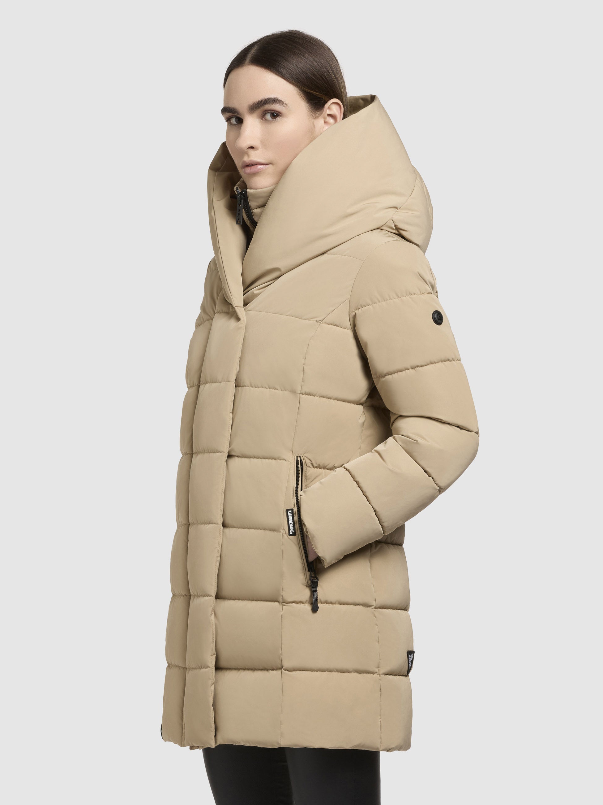 khujo-jacke-tenx-damen-parka-sand-mit-herausnehmbarem-einsatz image 5