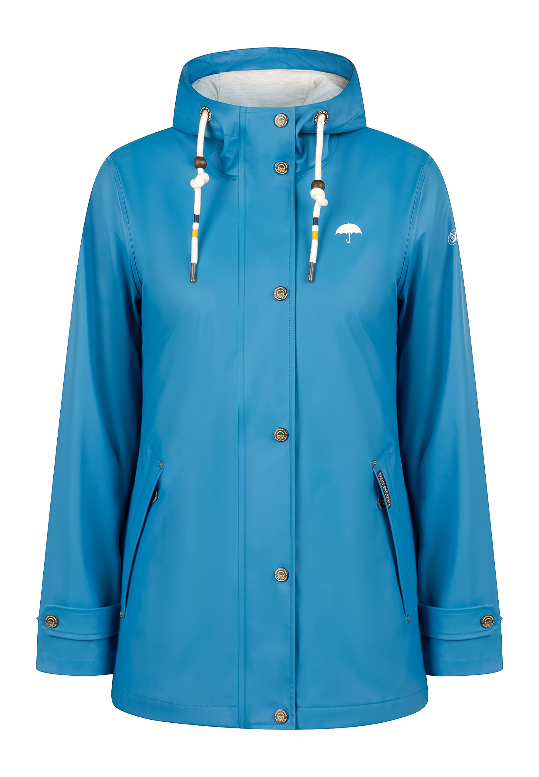 schmuddelwedda-damen-regenjacke-mit-rei-verschluss-und-druckknopfleiste-wasserdi image 6