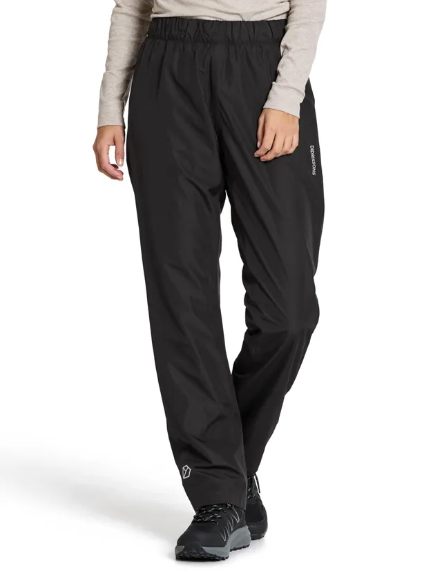 didriksons-nordic-pants-damen-regenhose-schwarz-wasserdicht image 1