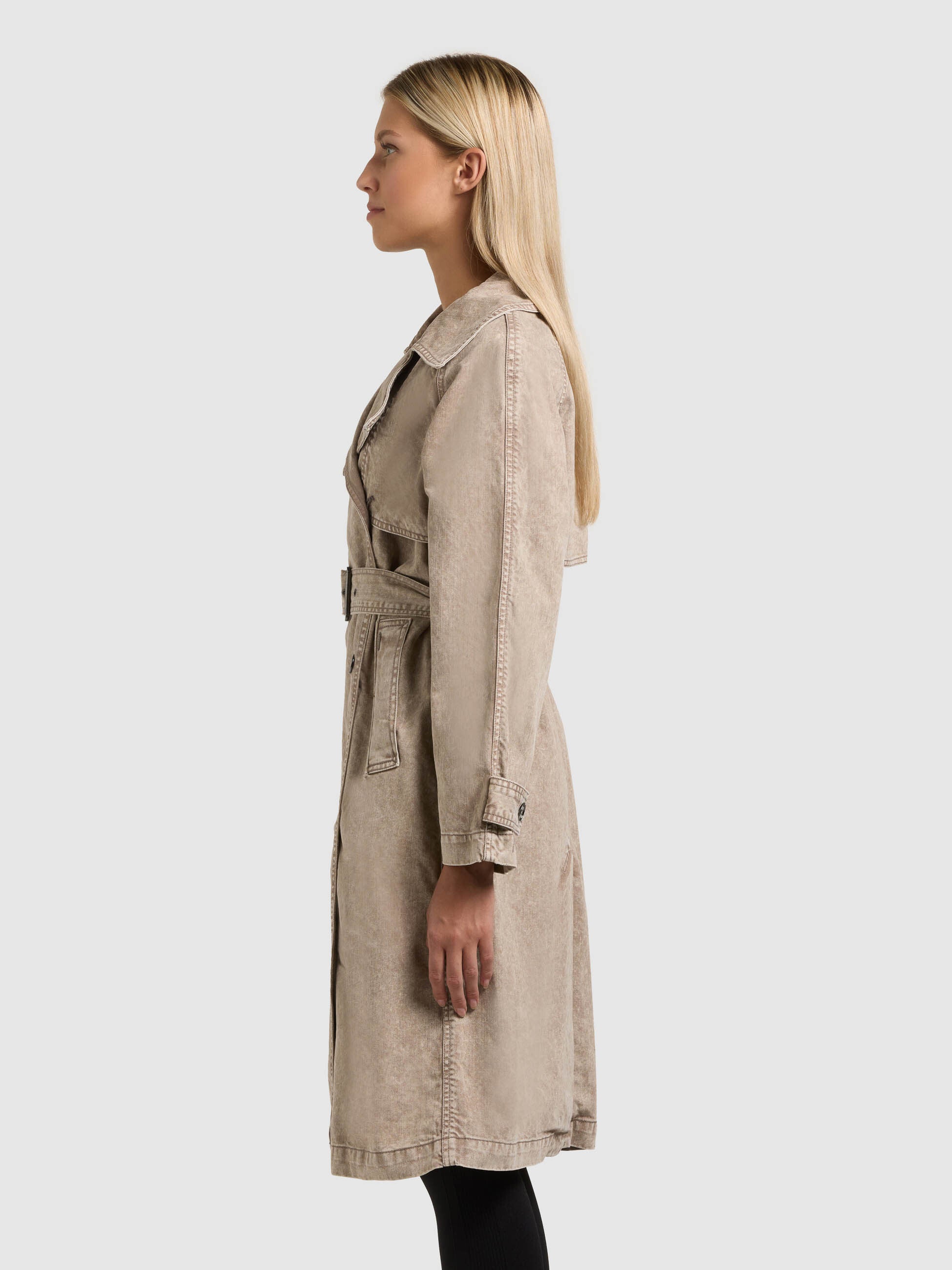 khujo-mantel-enza-latte-brown-jeans-trench-denim-damen image 5