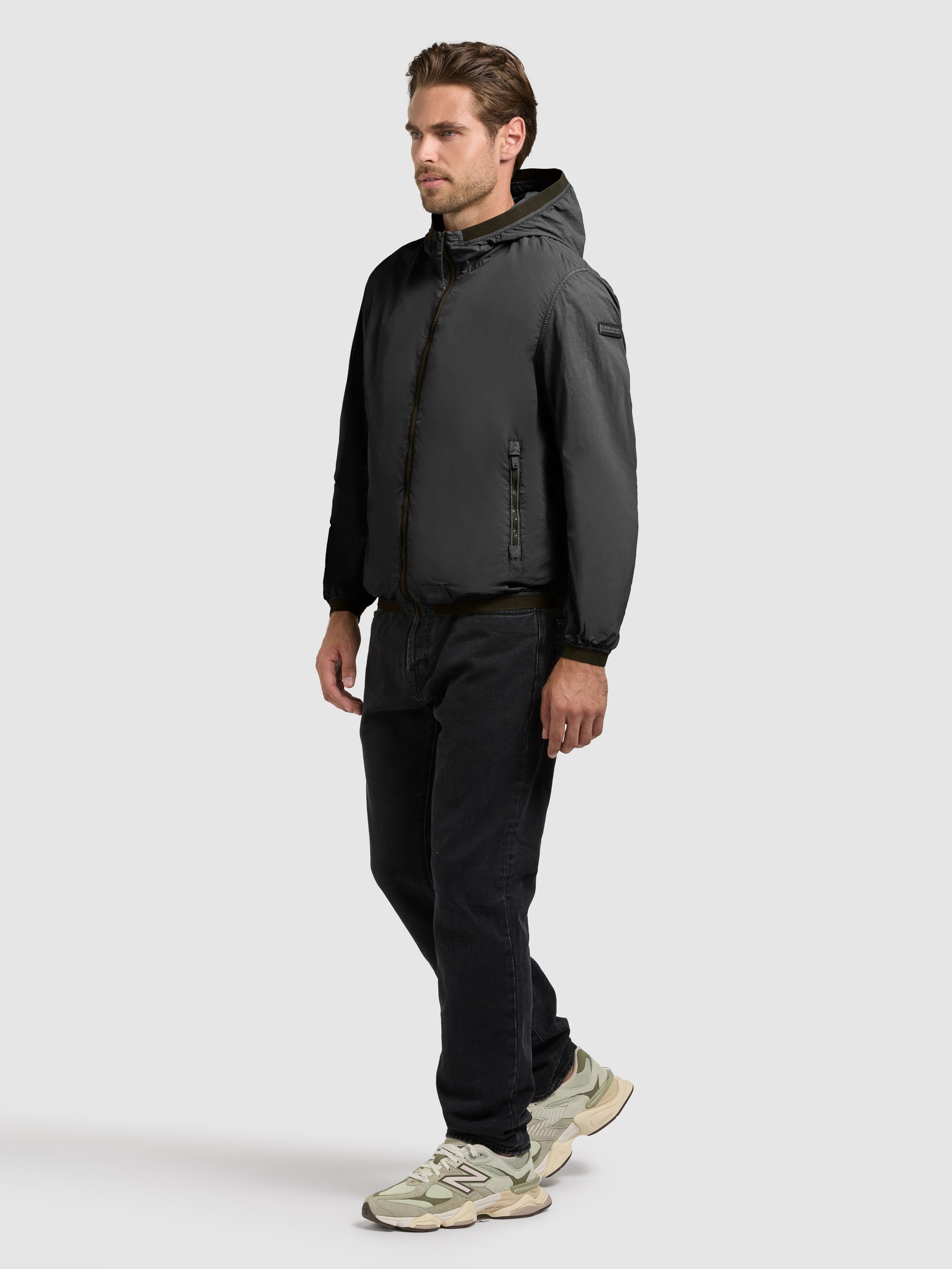 khujo-derf-blousonjacke-hazy-teal-green-leichte-kapuzenjacke image 2