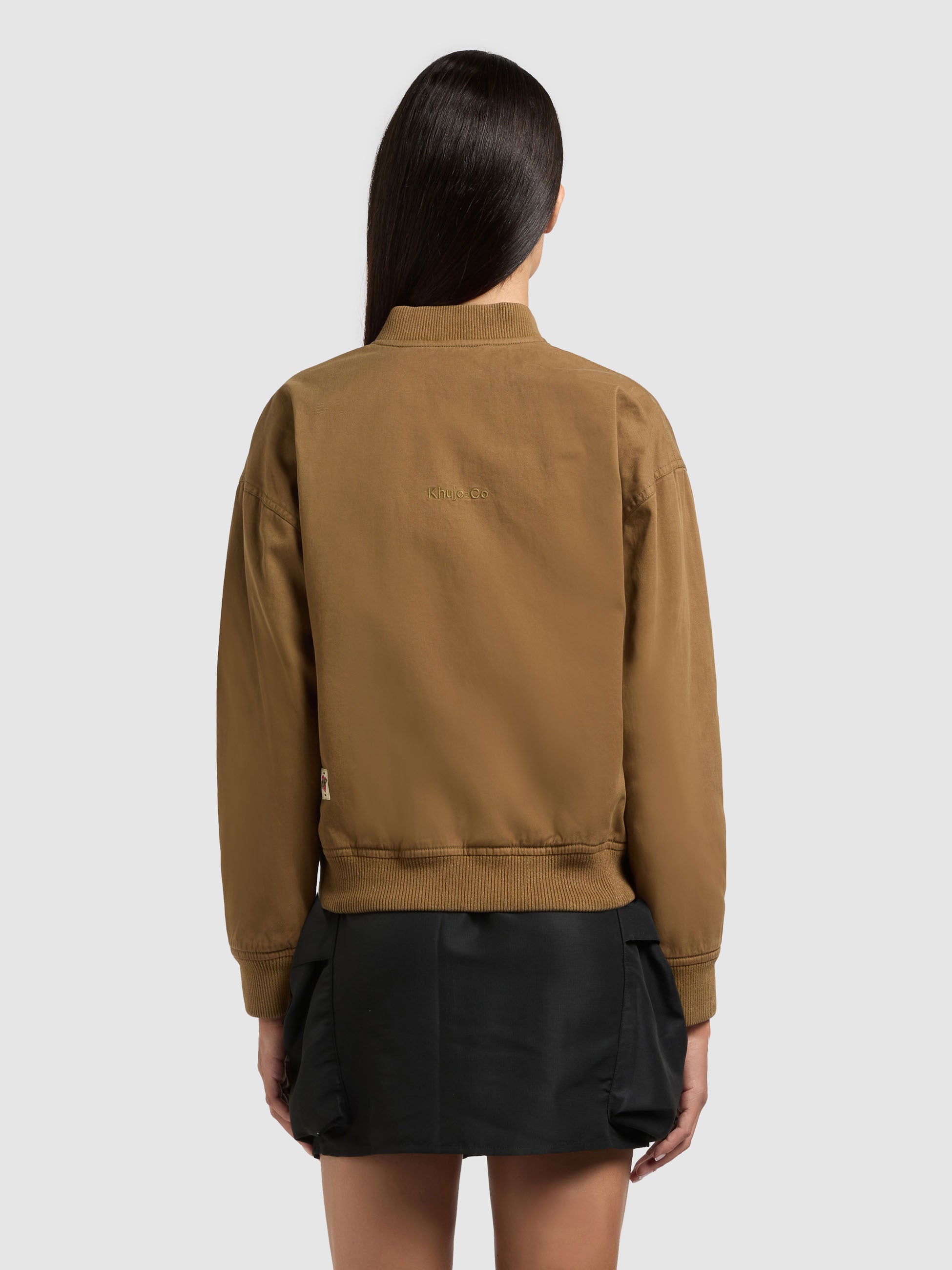 khujo-jacke-inie-canary-green-blouson-baumwoll-twill-regular-fit image 3
