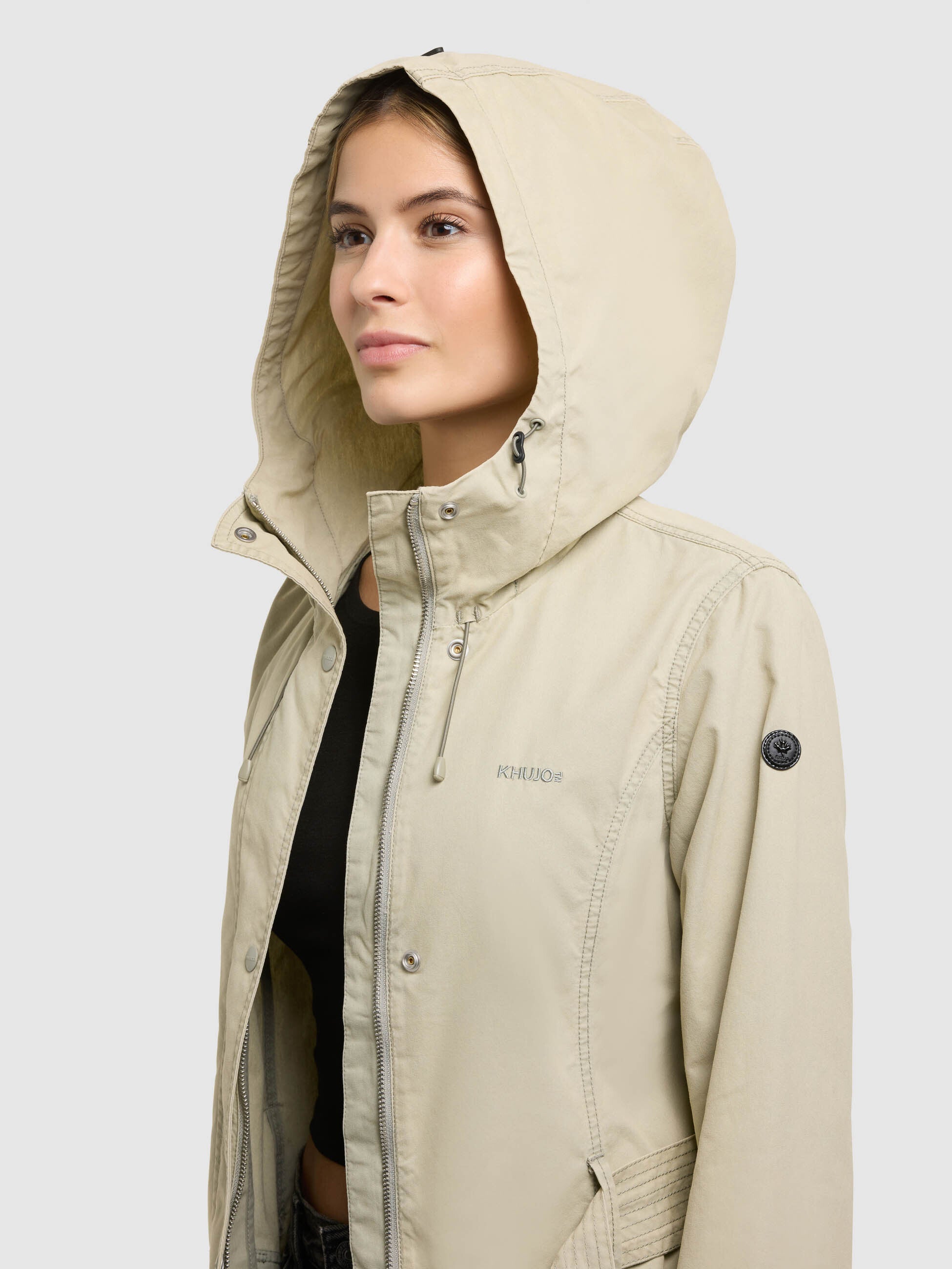 khujo-prea-damen-jacke-sommerparka-cloud-green image 6
