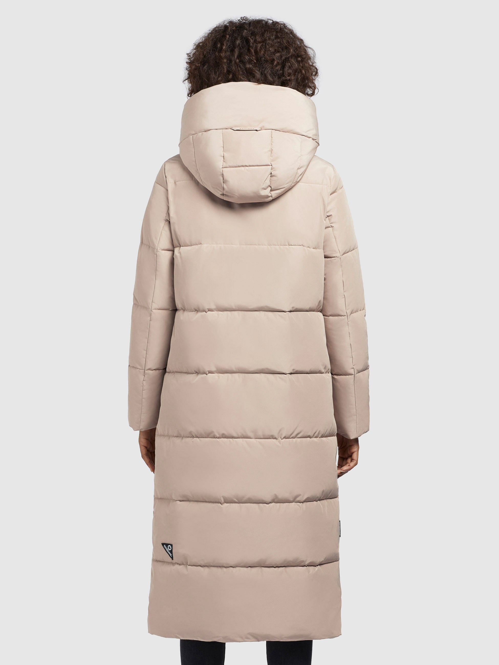 khujo-mantel-soulani3-hellbeige-wattierter-wadenlanger-damen-steppmantel image 3
