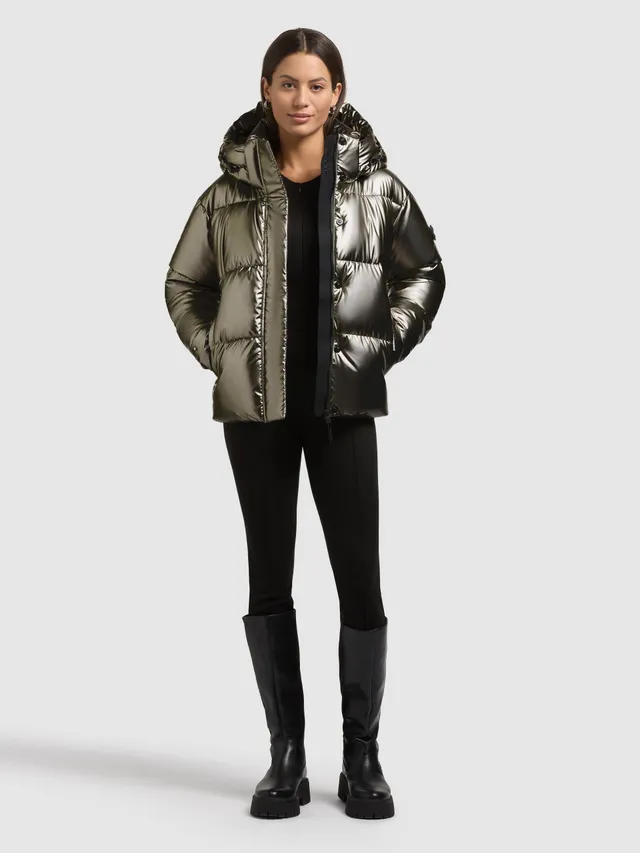 khujo-devina-shiny-damen-steppjacke-mud-brown image 1