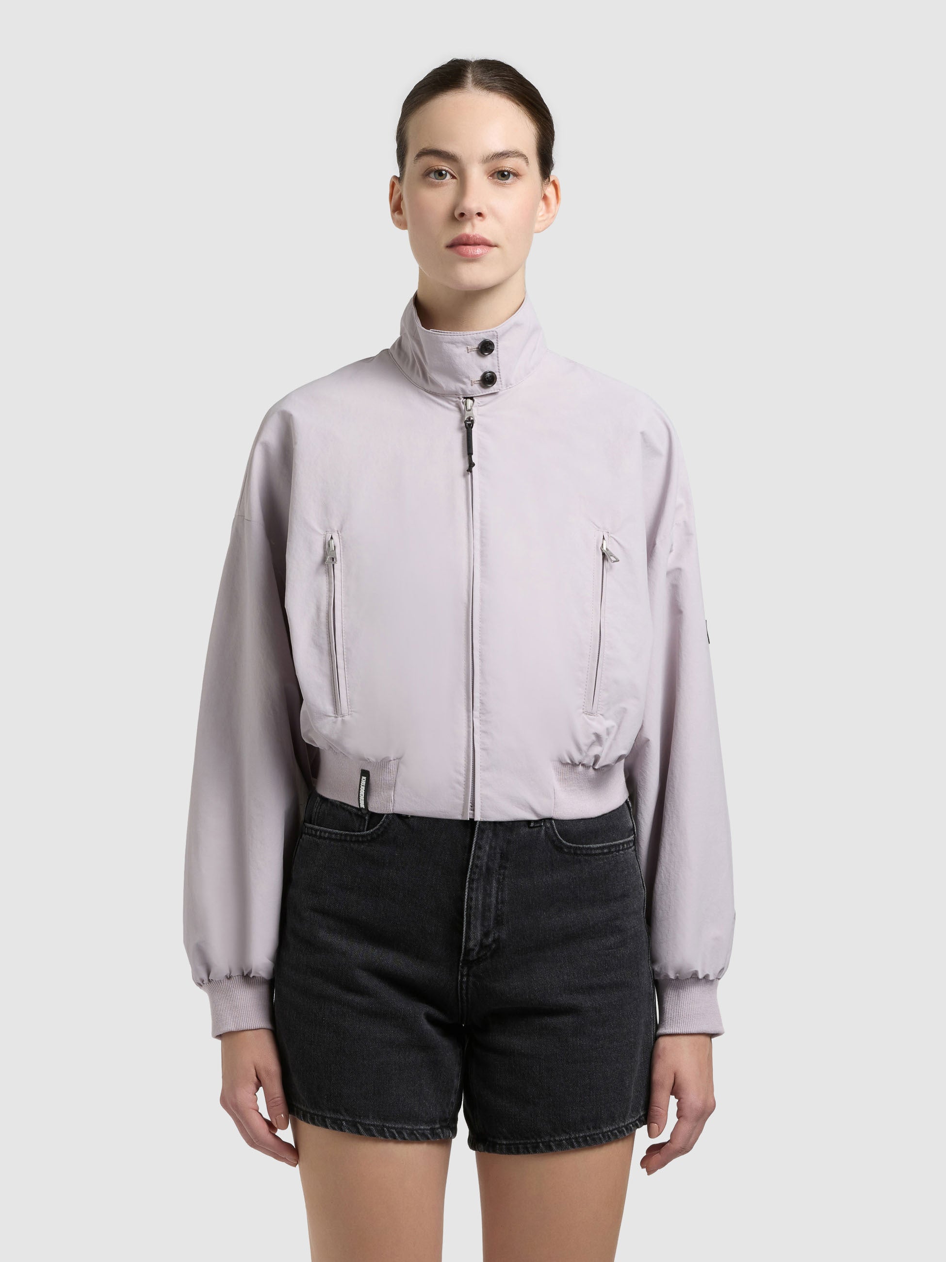 khujo-jacke-marta-with-bag-raindrops-lilac-kurzer-blouson-mit-tasche image 4