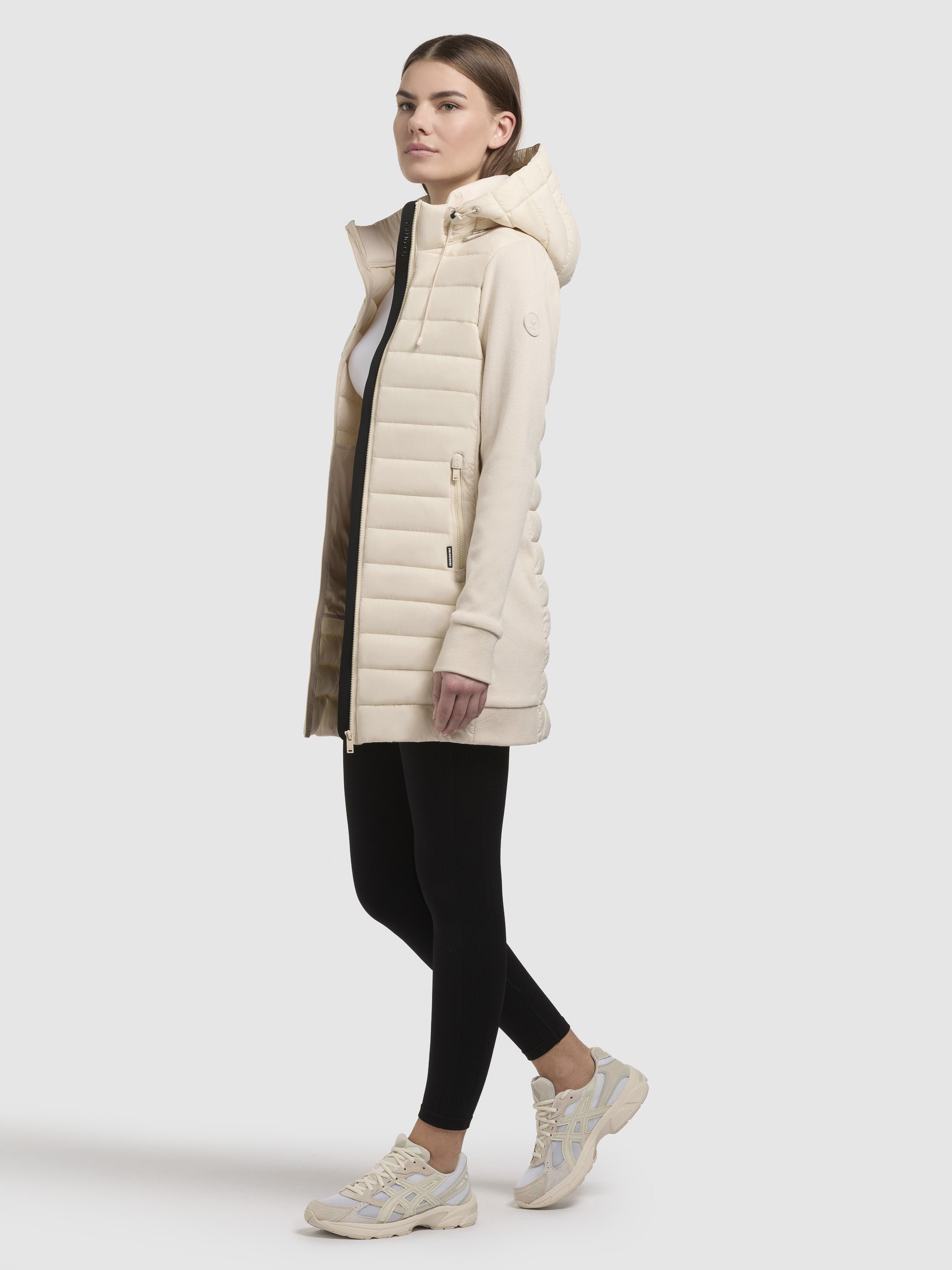 khujo-jacke-etele-hellbeige-leichte-damen-steppjacke-im-materialmix image 2