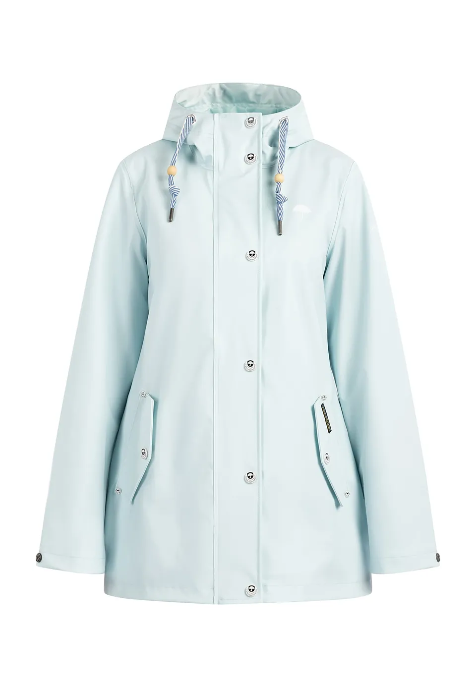 schmuddelwedda-damen-regenjacke-regenmantel-mit-leo-print image 1