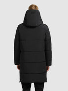 khujo-mantel-lear-black-damen-steppmantel-loose-fit image 3