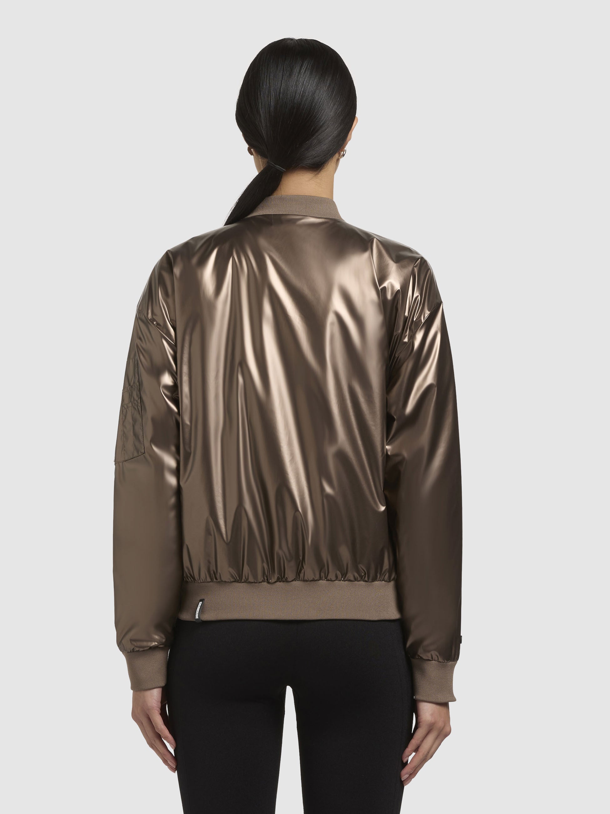 khujo-jacke-aneo-bomberjacke-loose-fit-in-braun-metallic image 3