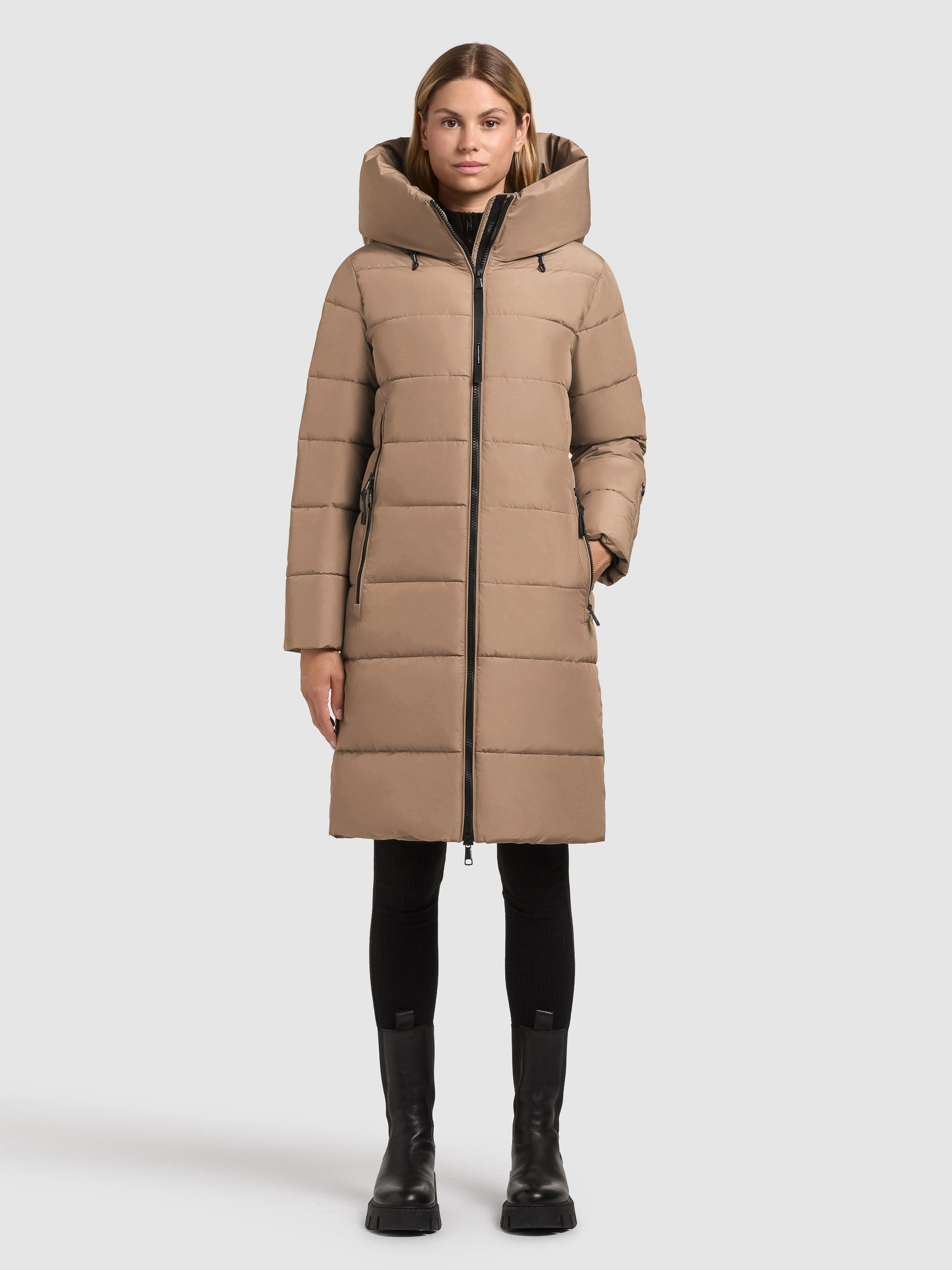 khujo-jilias6-matt-damen-steppmantel-cookie-beige image 2