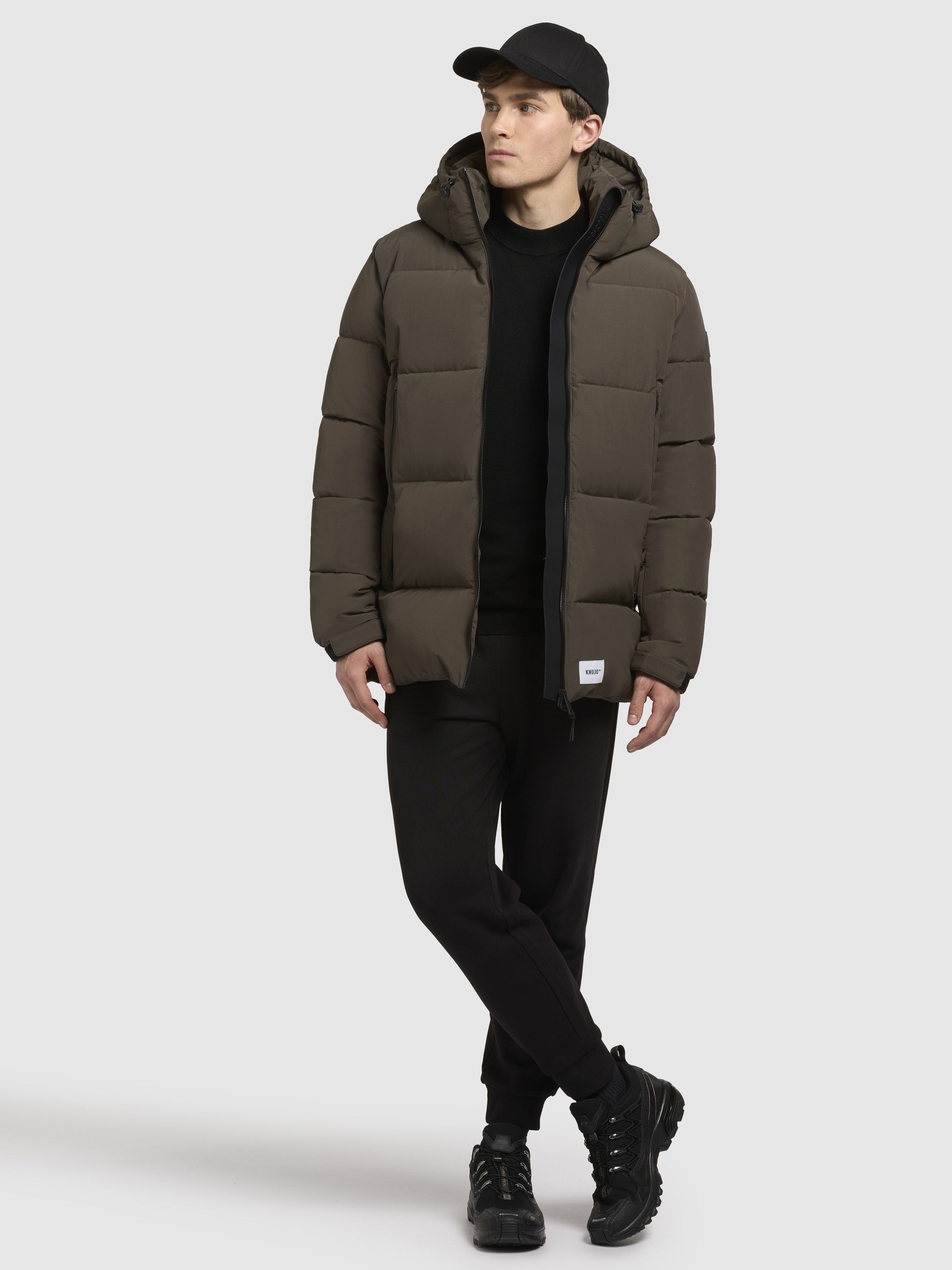 khujo-roan-winterjacke-in-khaki-mit-kapuze image 2