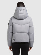 khujo-jacket-milly-bliss-melange-gray-kurze-damen-steppjacke image 3
