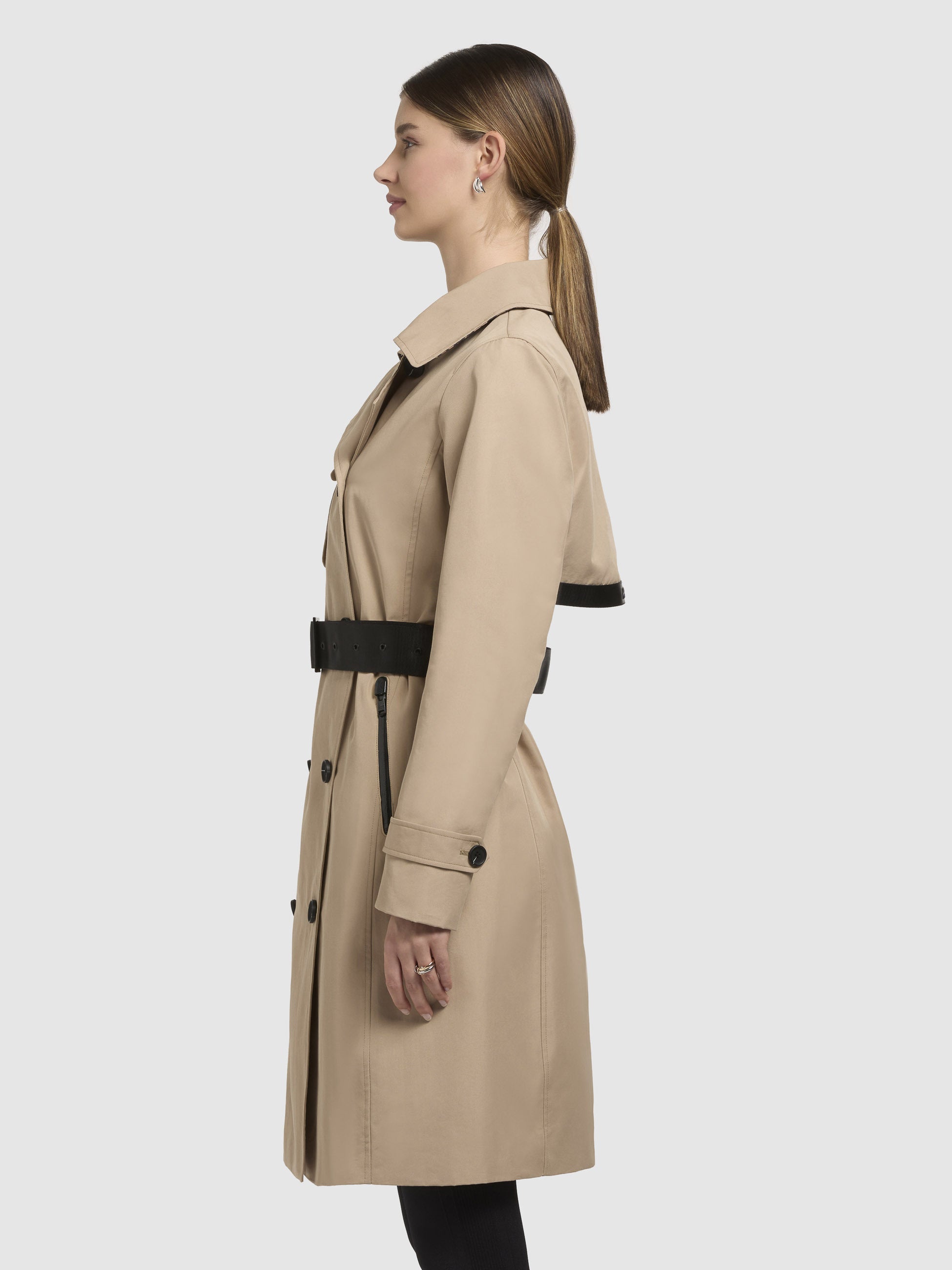 khujo-mantel-erine-sand-trenchcoat-kurzmantel-mit-g-rtel image 5