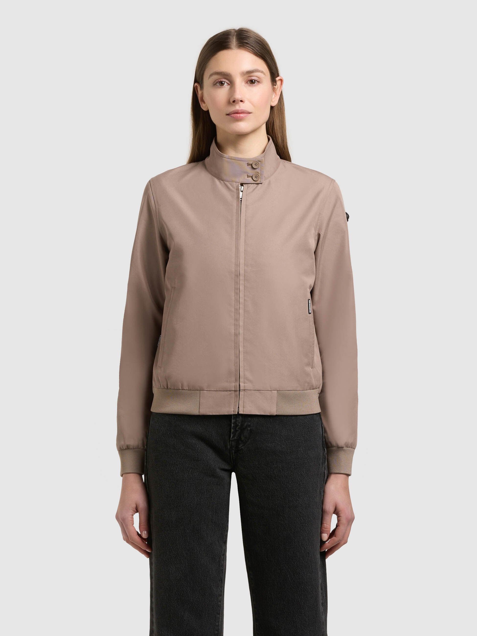 khujo-liesel-jacke-latte-brown-damen-blouson-sommerjacke-clean-design image 4