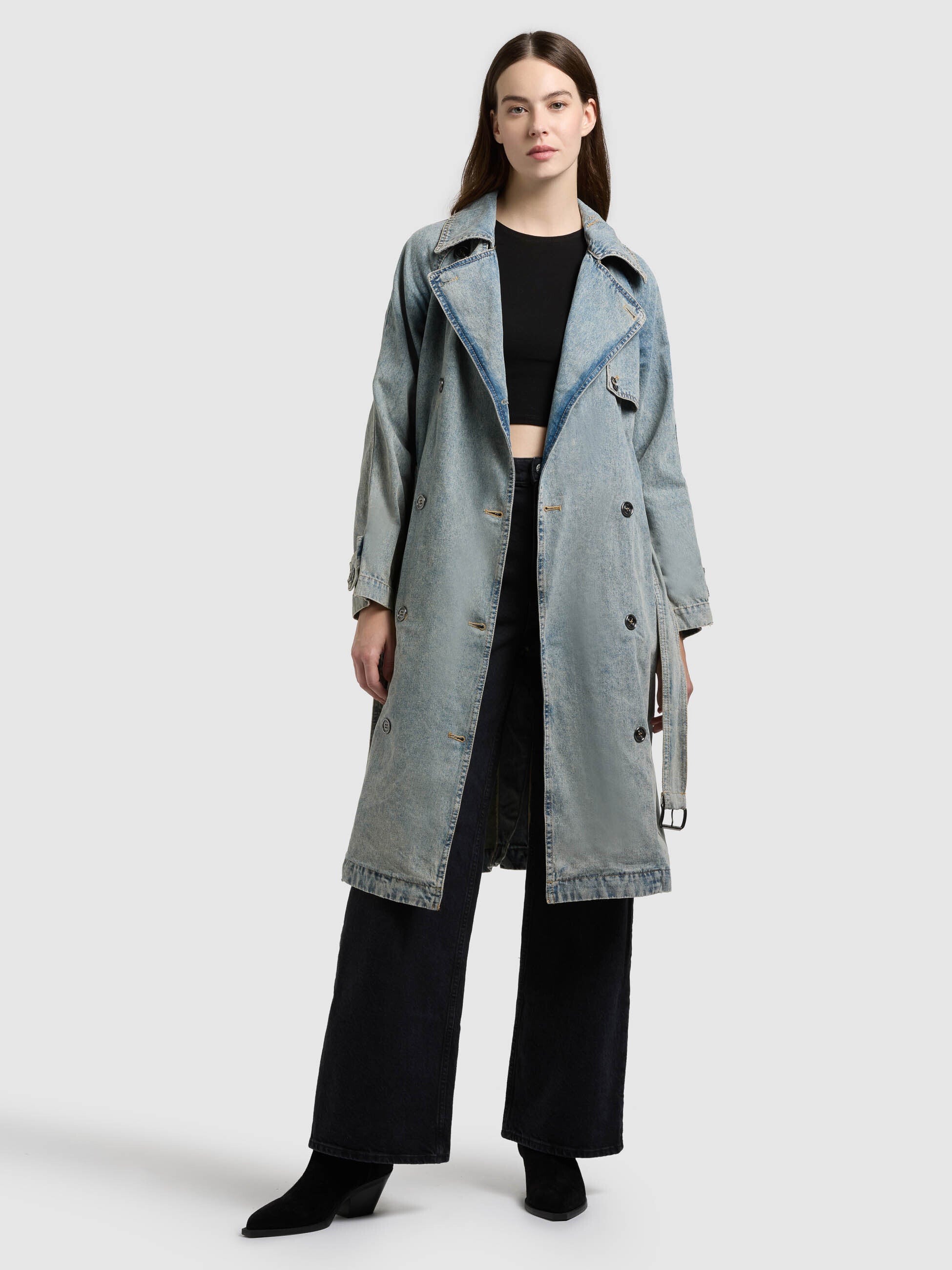 khujo-mantel-enza-damen-jeans-trench-blue-acid image 2