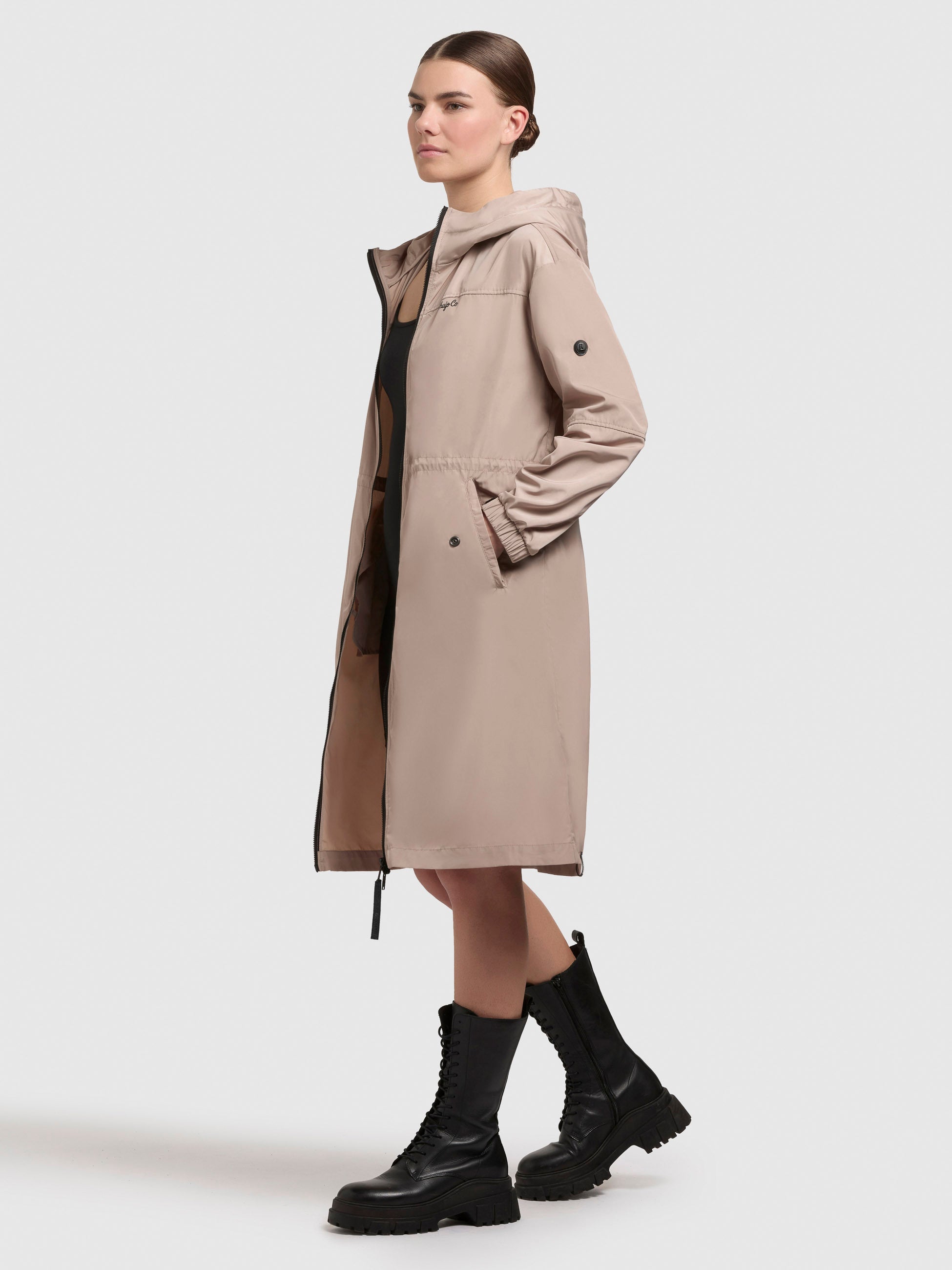 khujo-mantel-zlata-beige-sommerparka-knielang-mit-doppelter-kapuze-f-r-damen image 6