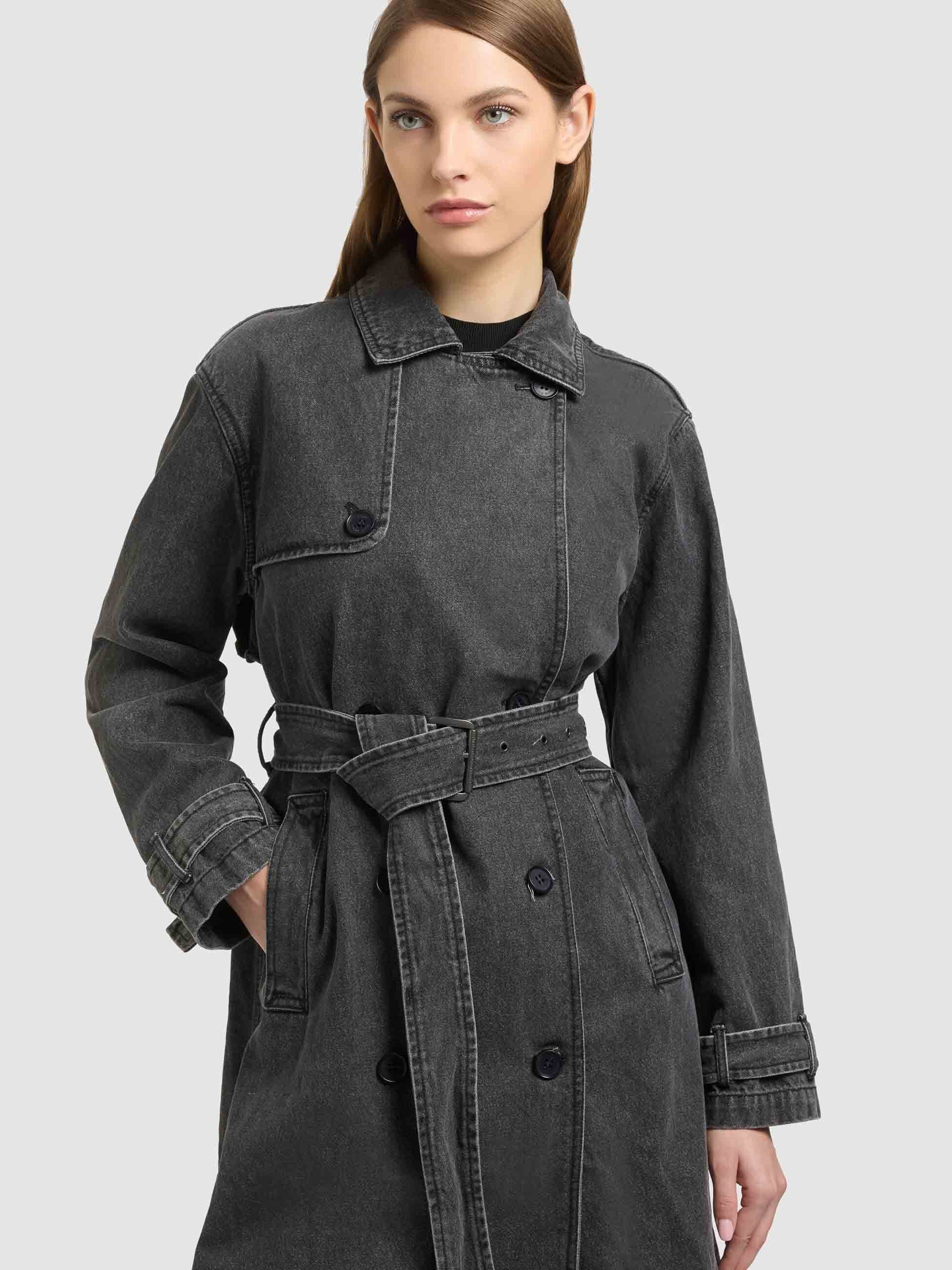 khujo-hera-mantel-dark-grey-damen-jeans-trench-denim-lang image 7