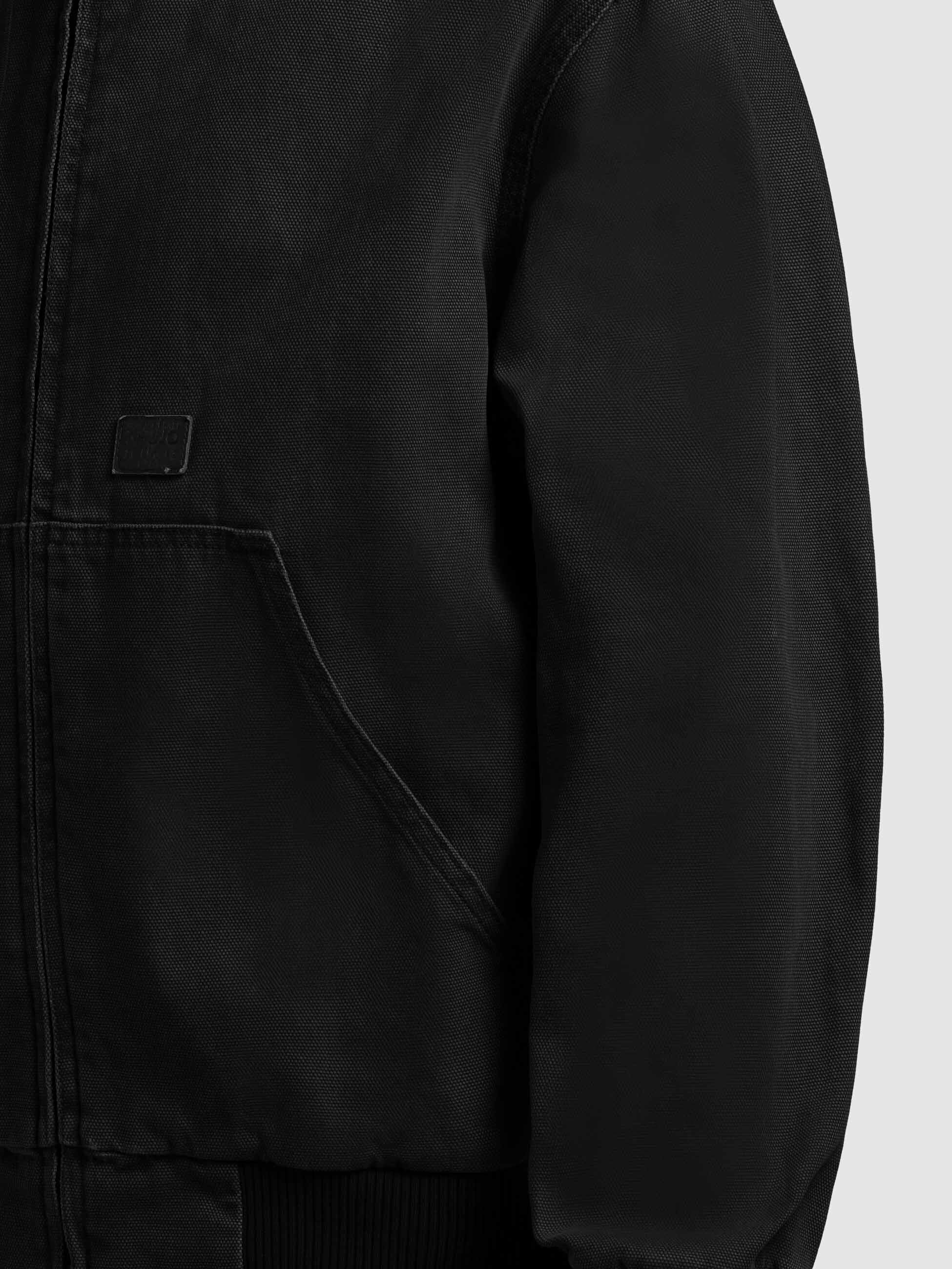 khujo-jacke-rhiis-black-workwear-blouson-aus-baumwoll-canvas-mit-kapuze image 8