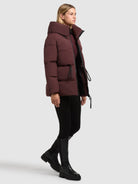 khujo-ellis-damen-steppjacke-moscato-red image 2