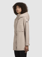 khujo-jacke-lotta-beige-damen-kapuzenjacke-slim-fit image 5