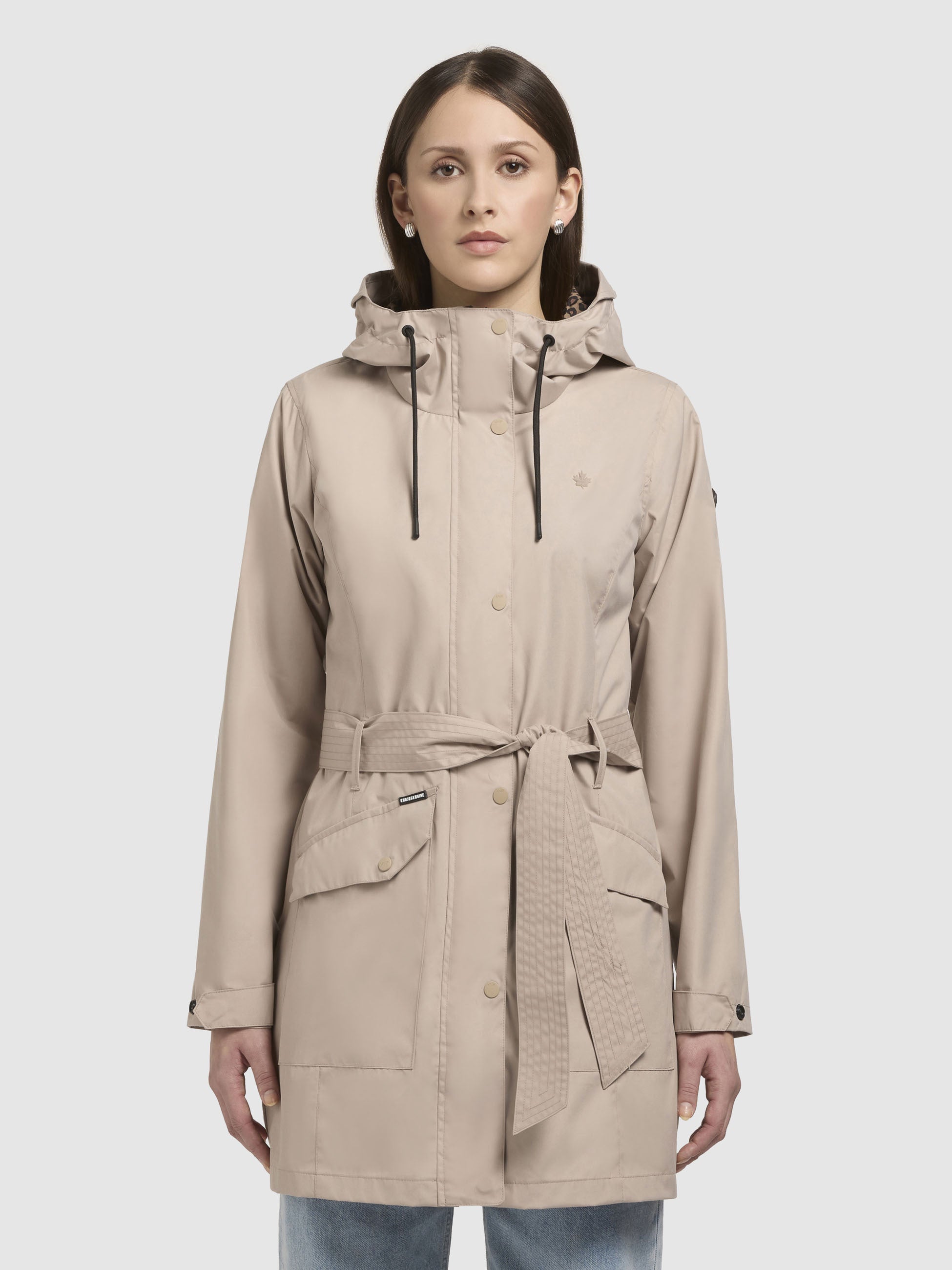 khujo-jacke-mosti-beige-damen-sommerparka-trenchcoat-mit-g-rtel-2 image 4