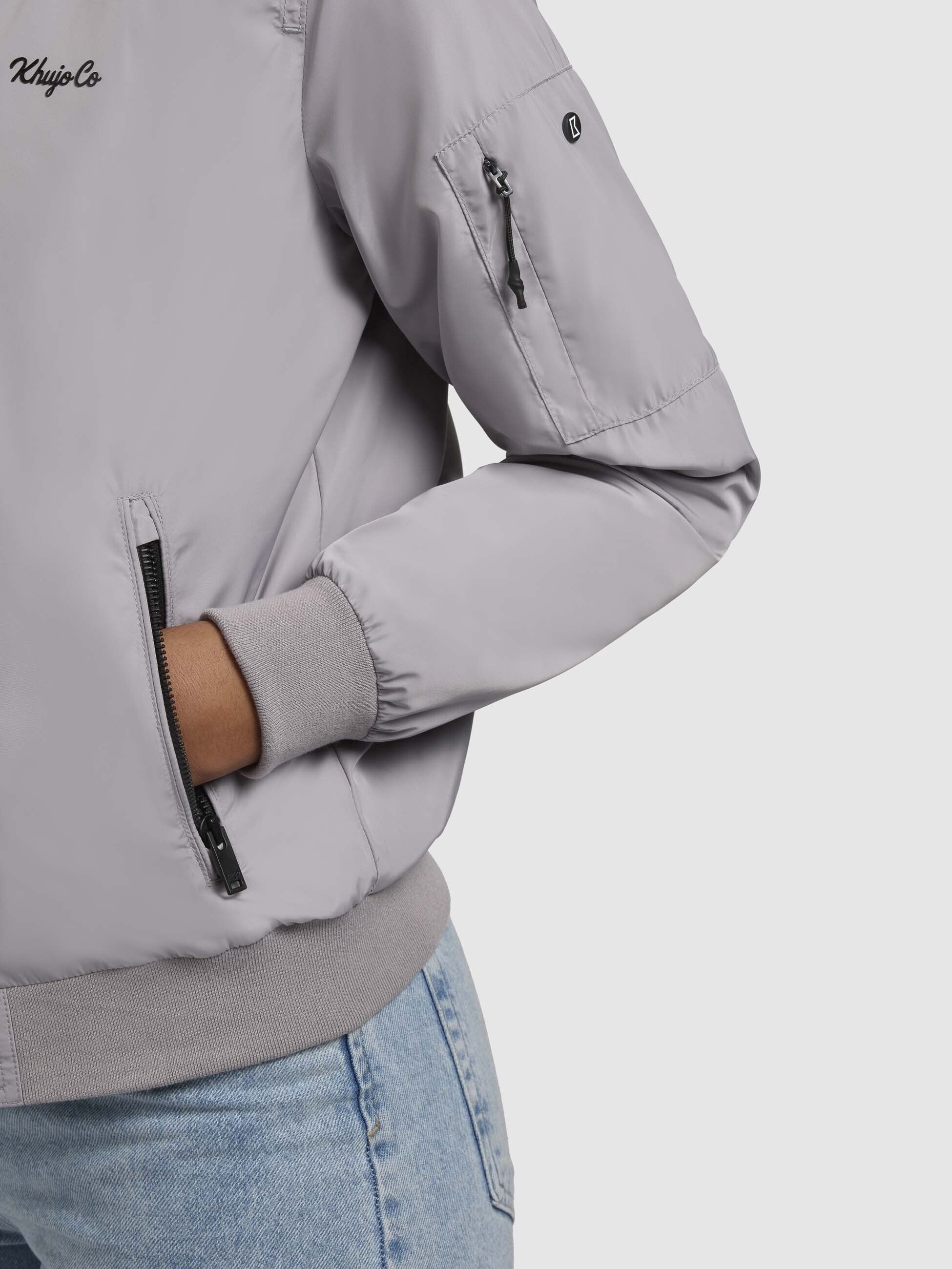 khujo-jacke-cend-graulila-h-ftlange-bomberjacke-sommerjacke image 7