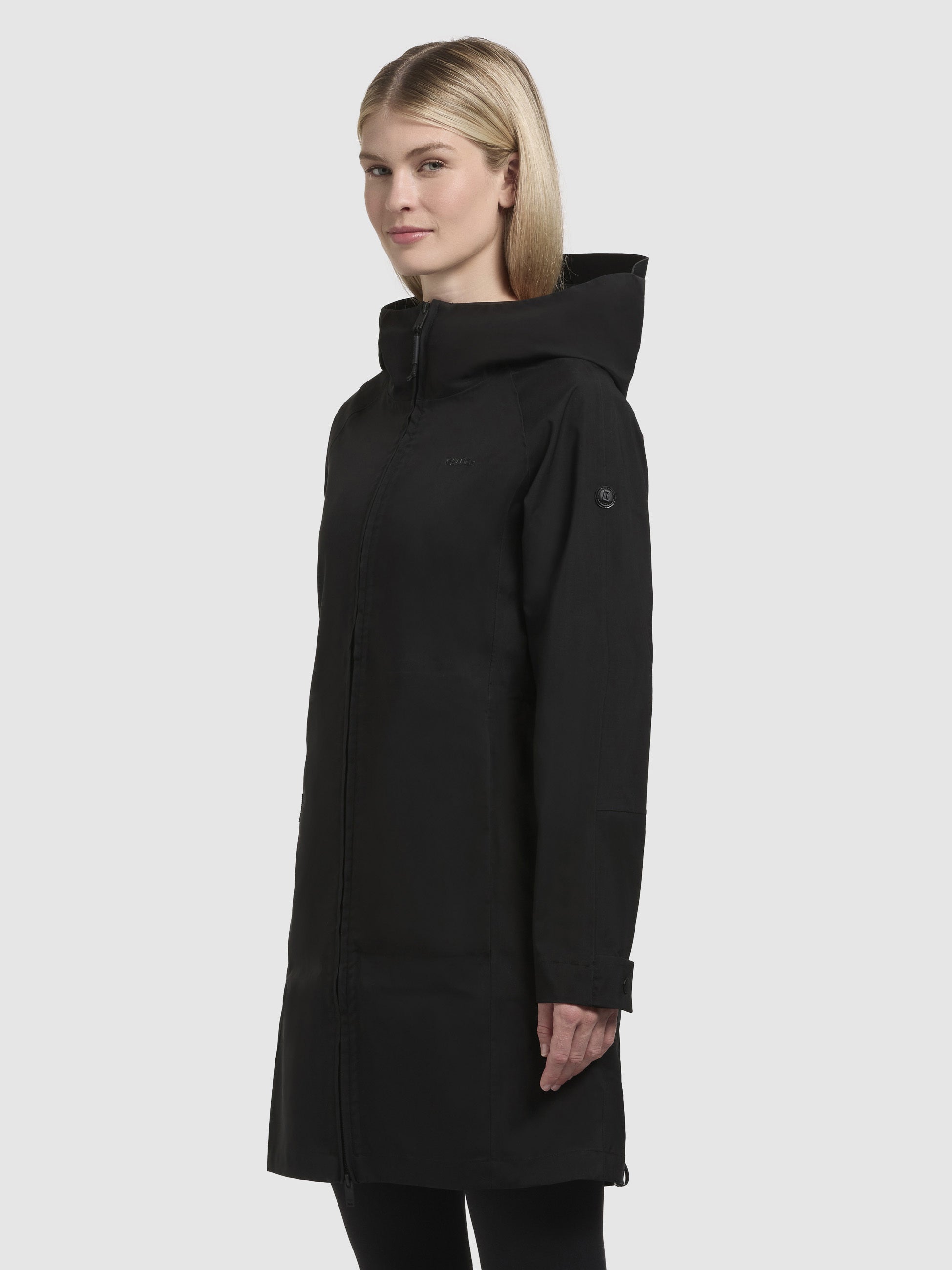 khujo-mantel-sanni-schwarz-leichter-regenmantel-slim-fit-f-r-damen image 5