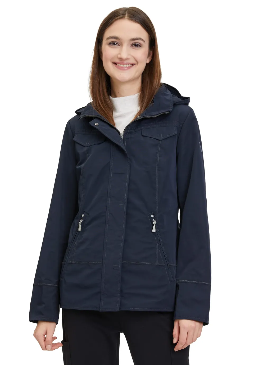 gil-bret-damen-jacke-dublin-sportive-steppjacke-mit-nieten-und-streifenfutter image 1
