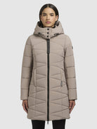 khujo-coat-fitt3-gray-beige-damen-steppmantel-regular-fit image 4