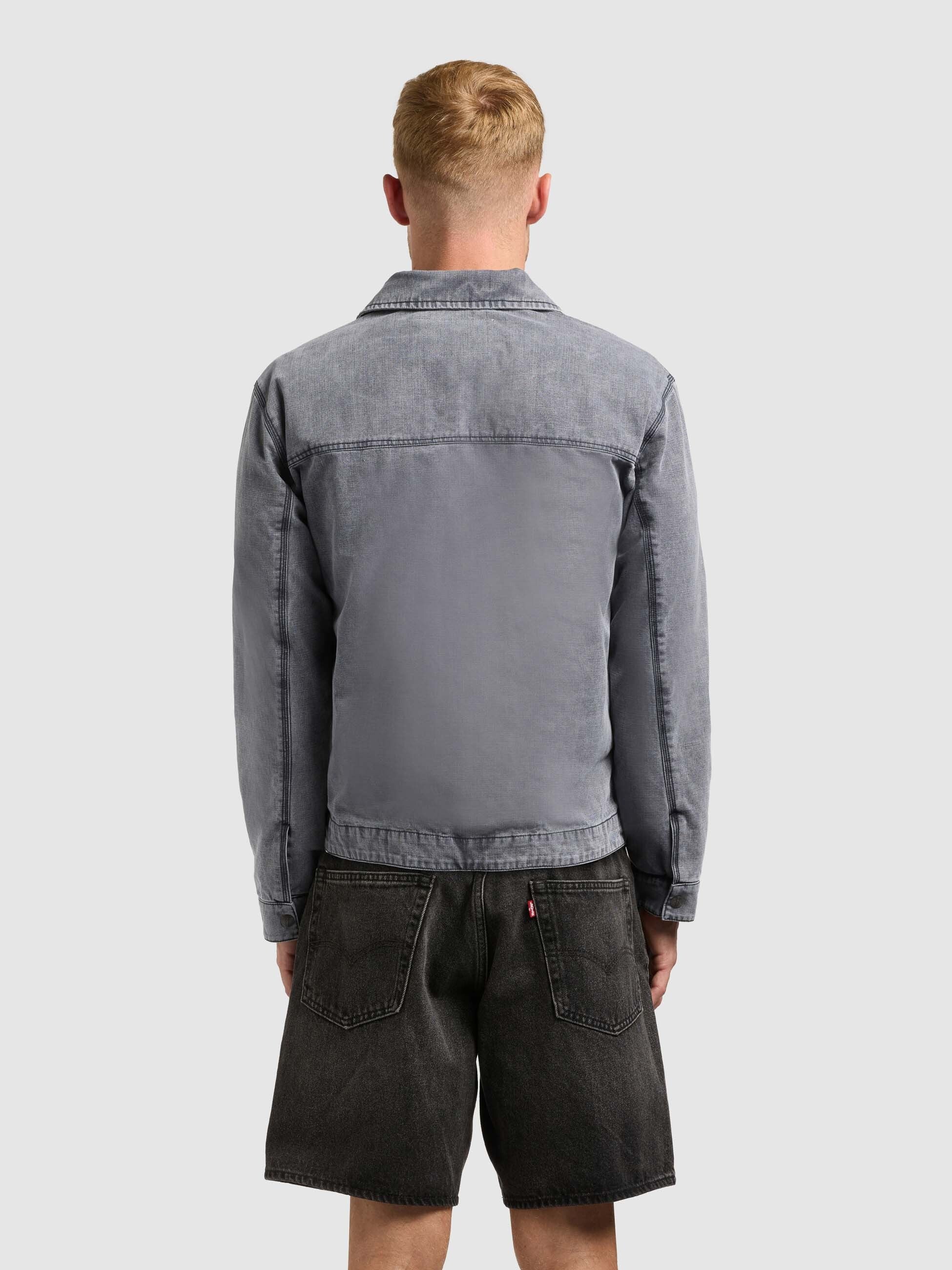 khujo-brave-damen-blousonjacke-oxford-blue-harrington-canvas image 3