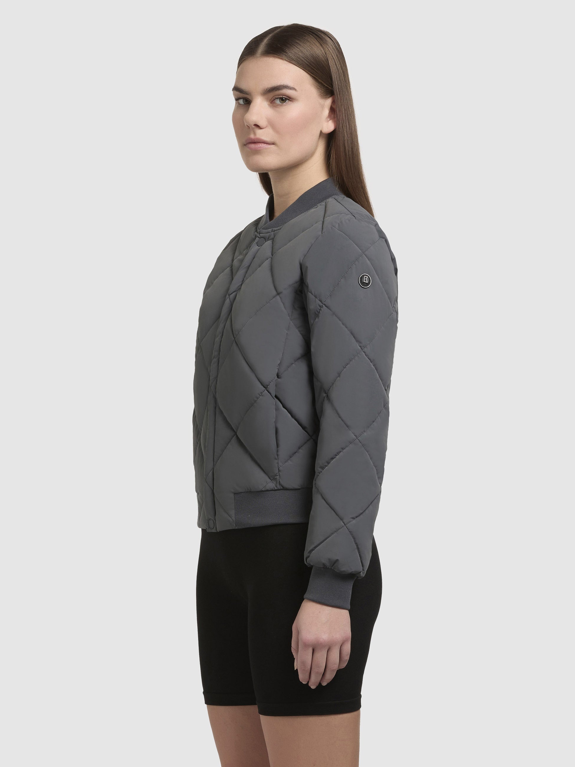 khujo-jacke-ange-blaugrau-damen-sommer-steppjacke-kurz-regular-fit image 5